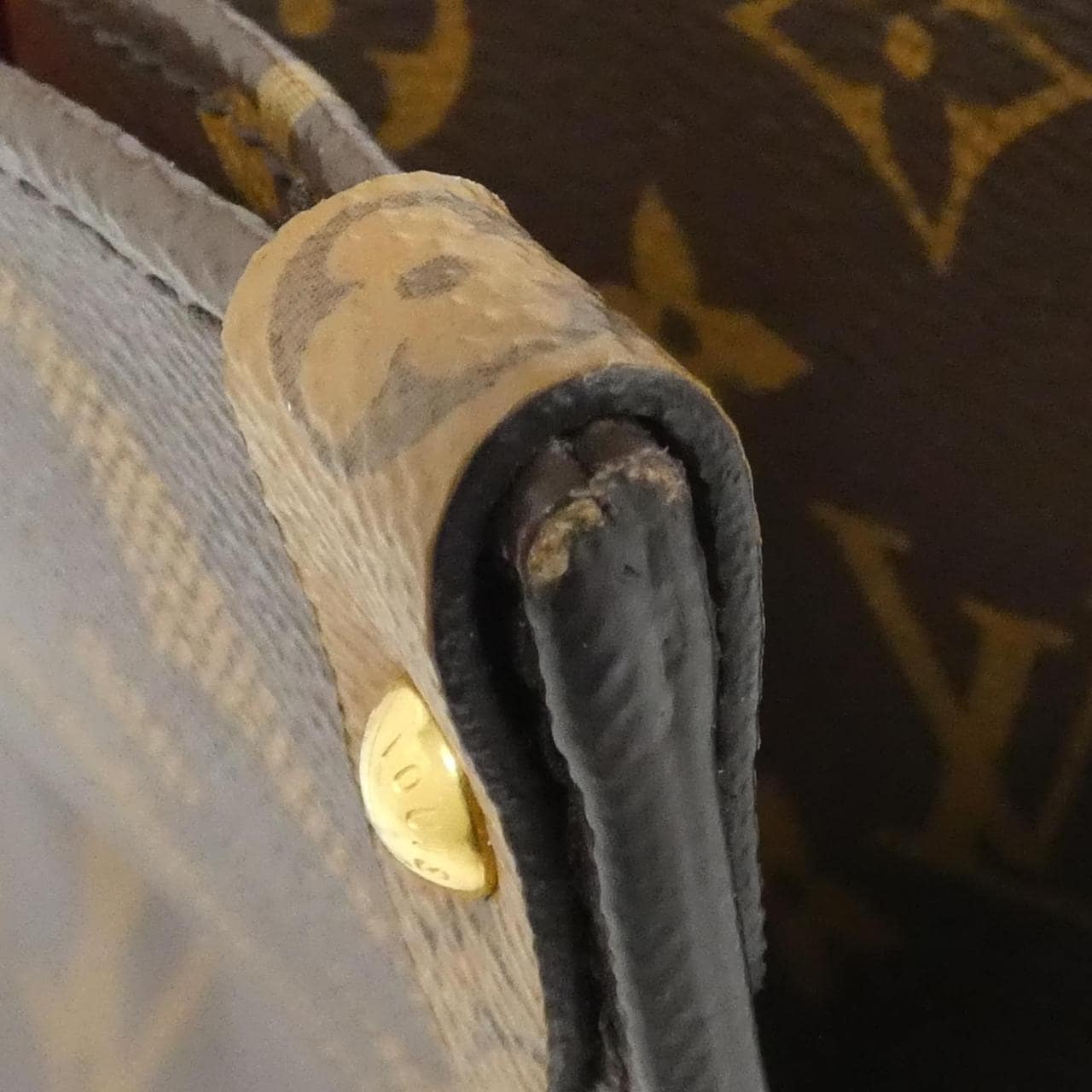 LOUIS VUITTON OnTheGo M44576 Bag Monogram 黑色 Monogram 中古品A - 縮圖 4