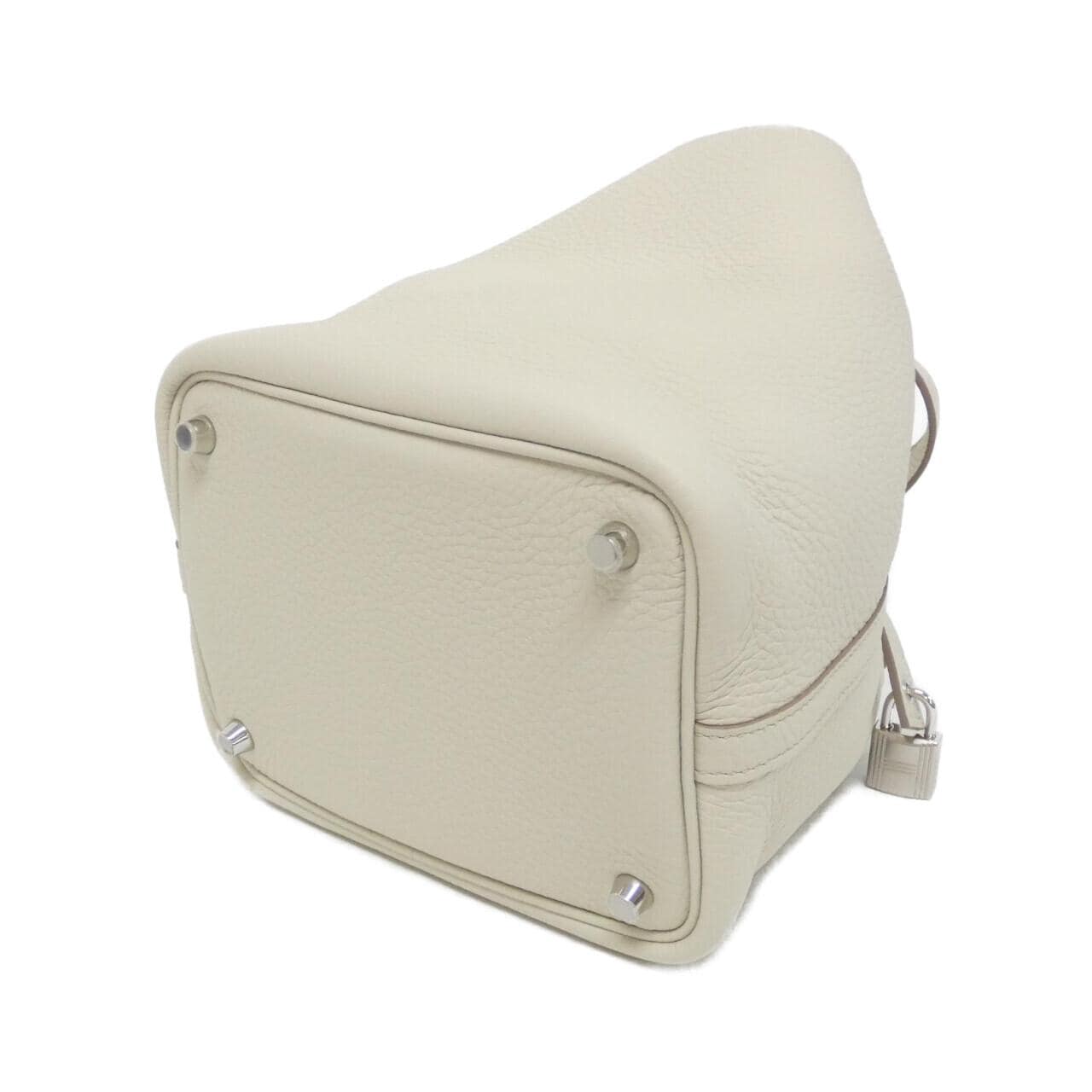 HERMES HERMÈS Picotin 056289CK Bag Clemence 黑色 Clemence 皮 中古品A - 縮圖 2