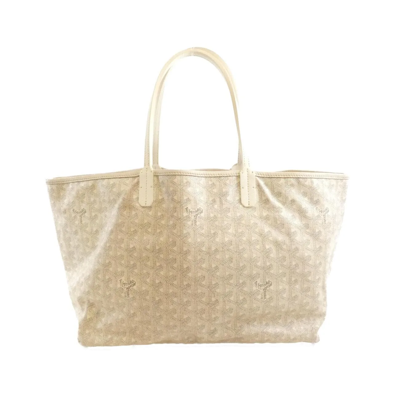 GOYARD Saint Louis AMA LOUIS PM Tote Canvas White Canvas Rank B - Thumbnail 2