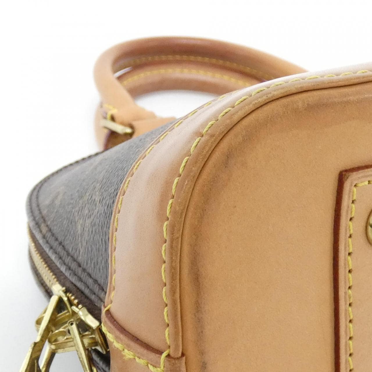 LOUIS VUITTON Alma M53152 Bag Monogram 黑色 Monogram 中古品A - 縮圖 2