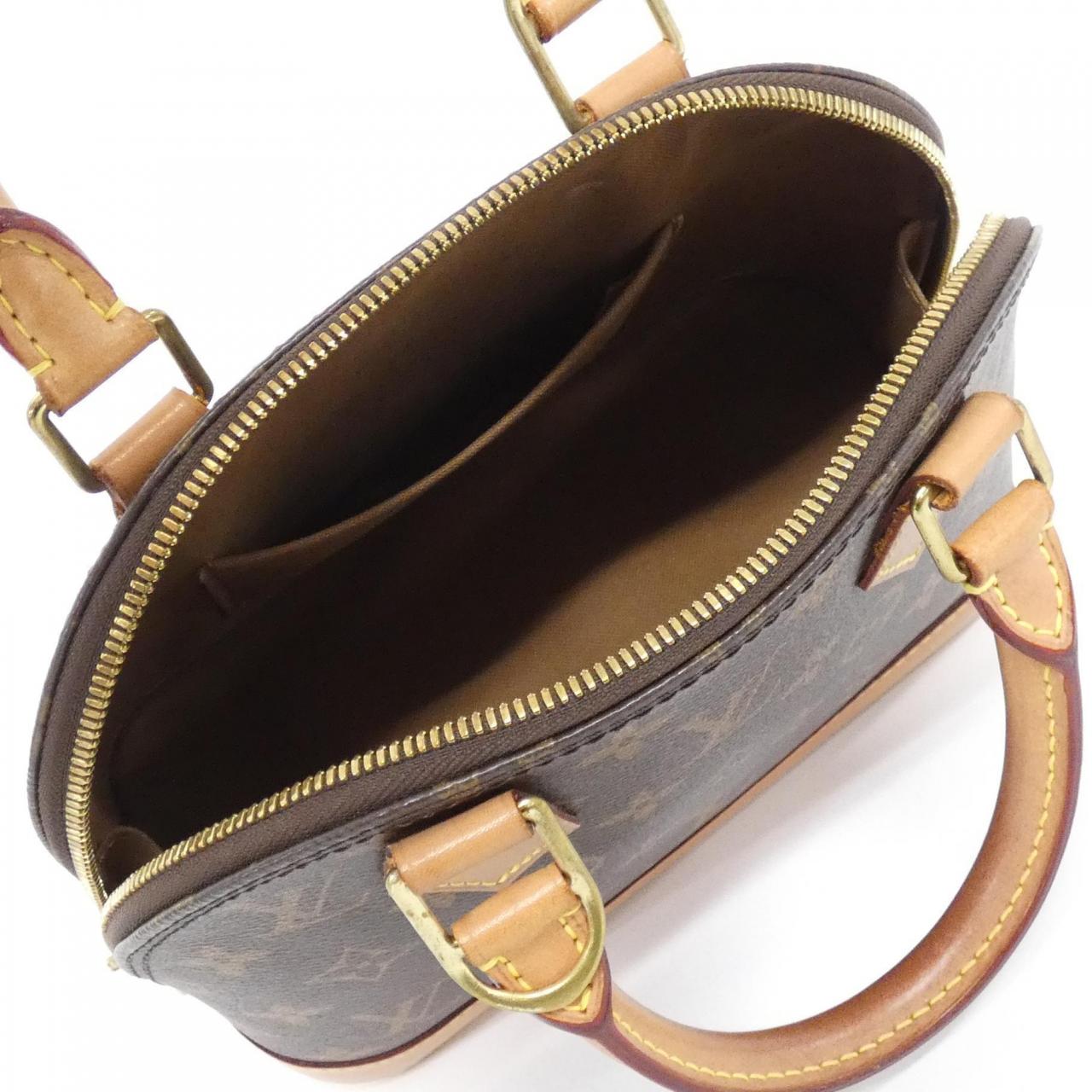 LOUIS VUITTON Alma M53152 Bag Monogram 黑色 Monogram 中古品A - 縮圖 8