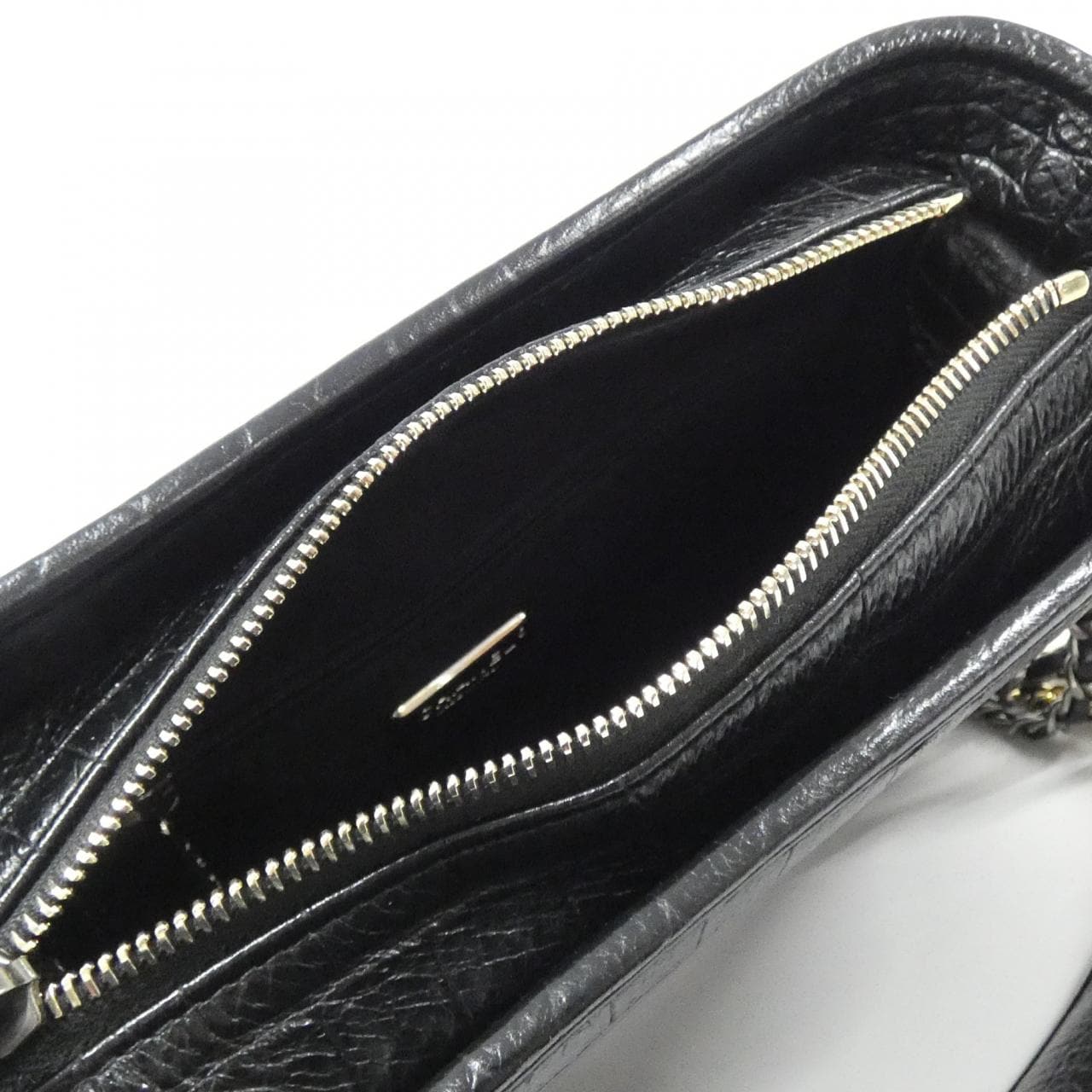 CHANEL Gabrielle AS0865 Shoulder Bag Crocodile Black Crocodile - Thumbnail 6