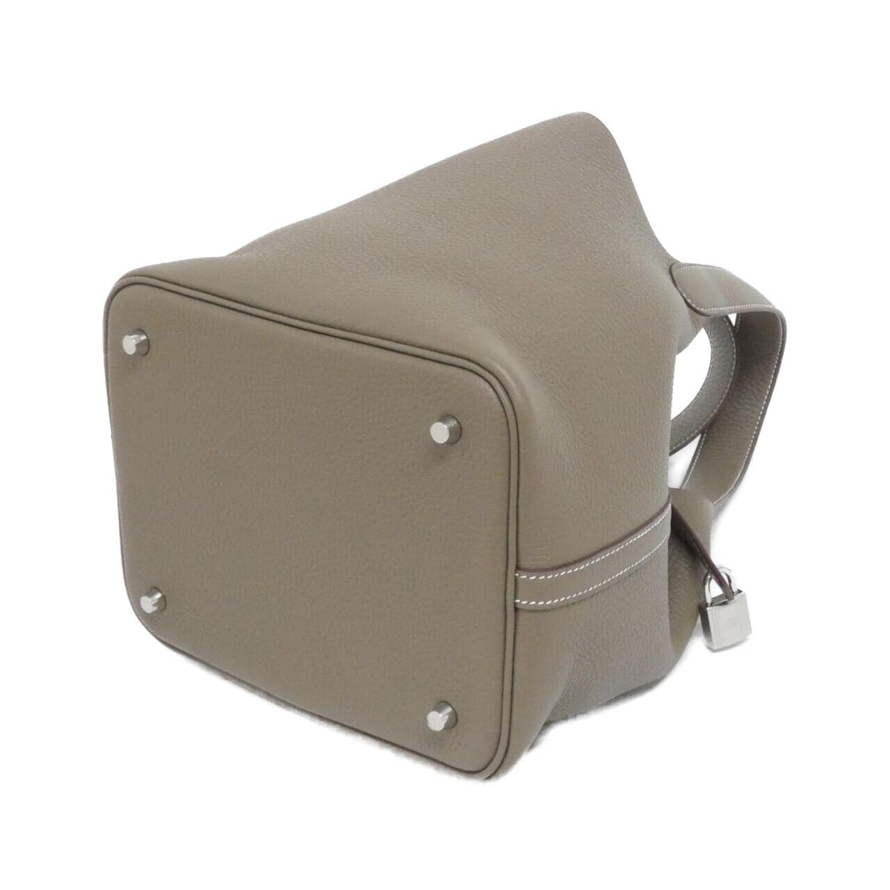 HERMES HERMÈS Picotin 060991CK Bag Clemence Etoupe Clemence 皮 中古品A - 縮圖 2