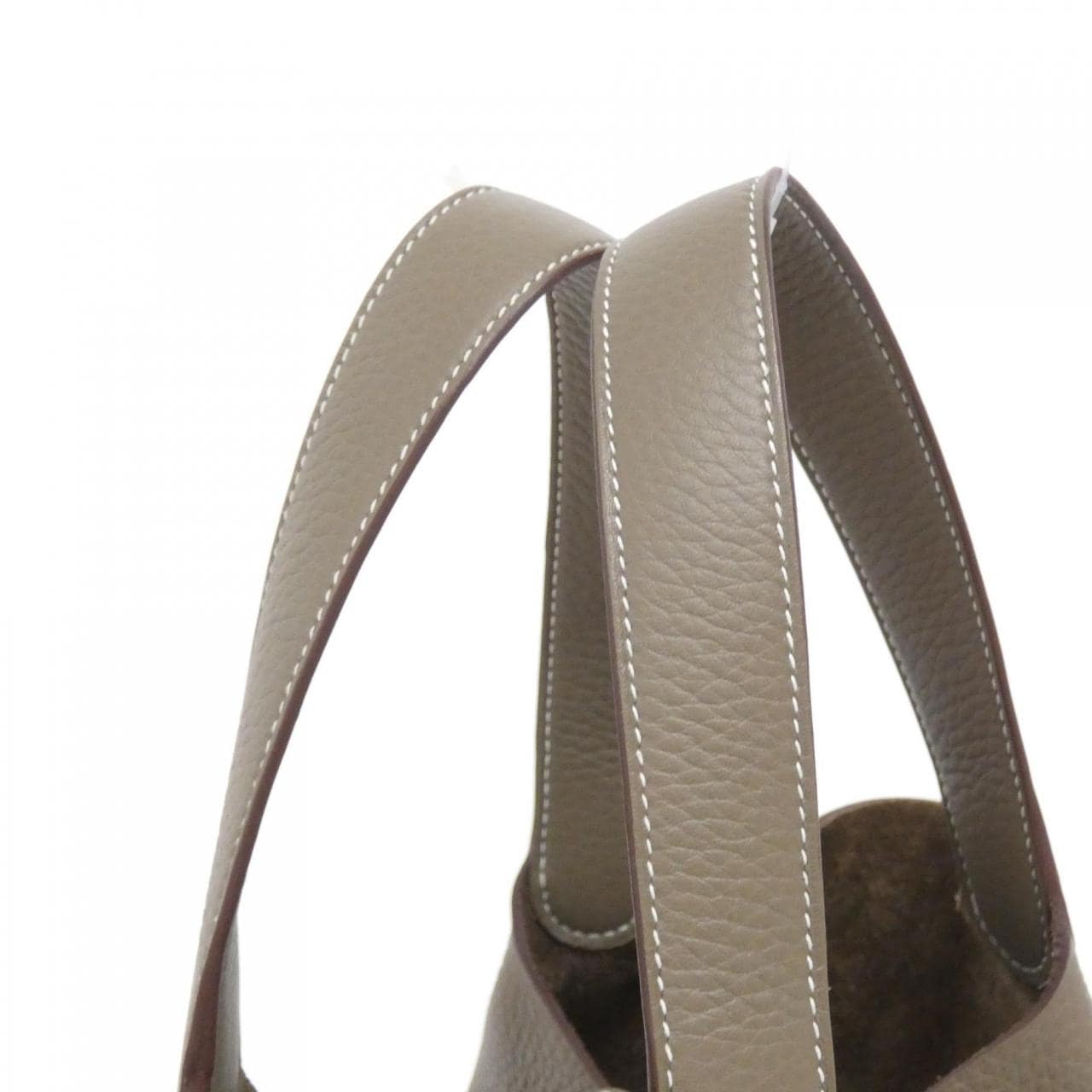 HERMES HERMÈS Picotin 060991CK Bag Clemence Etoupe Clemence 皮 中古品A - 縮圖 4