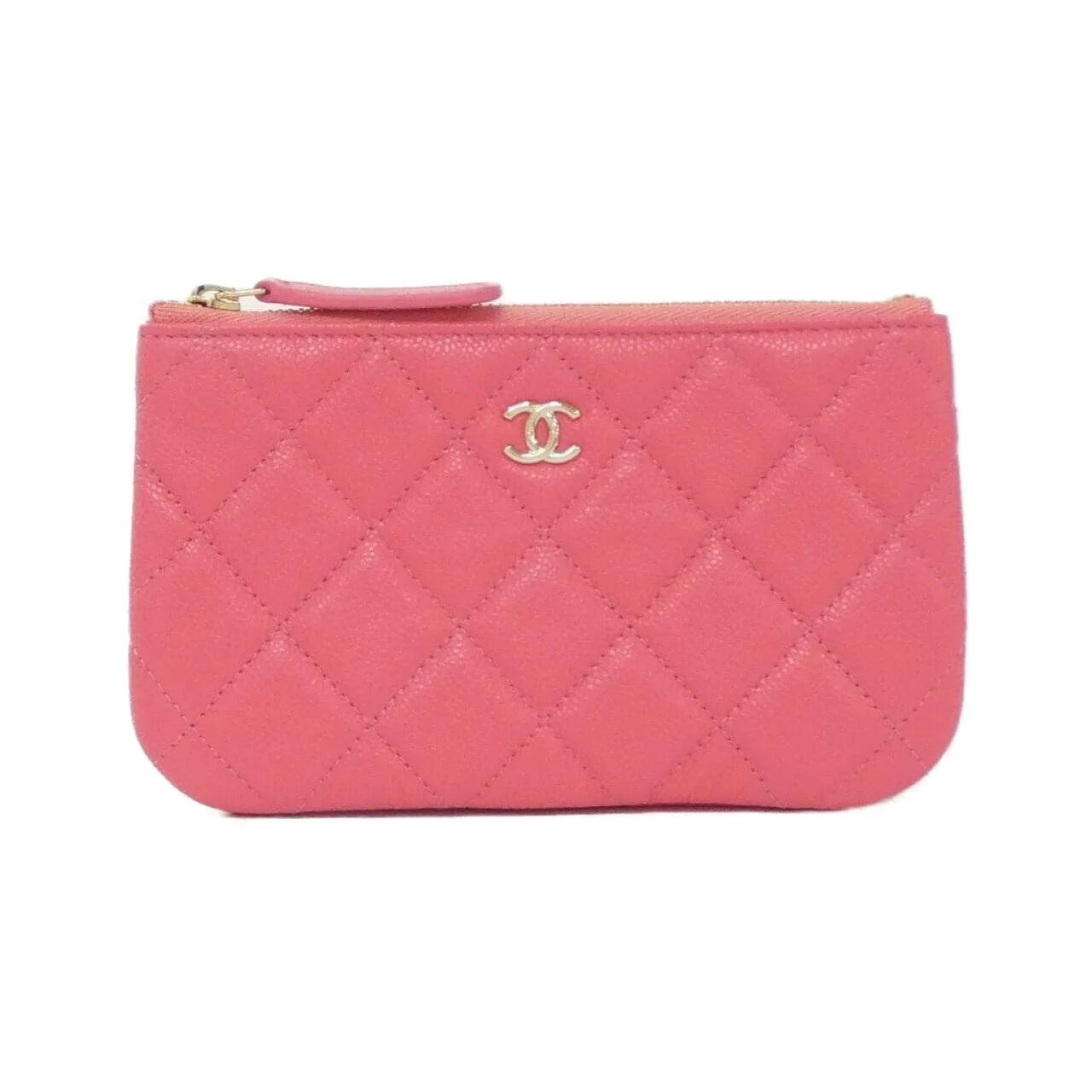 CHANEL 82365 Pouch Grained Calfskin Pink