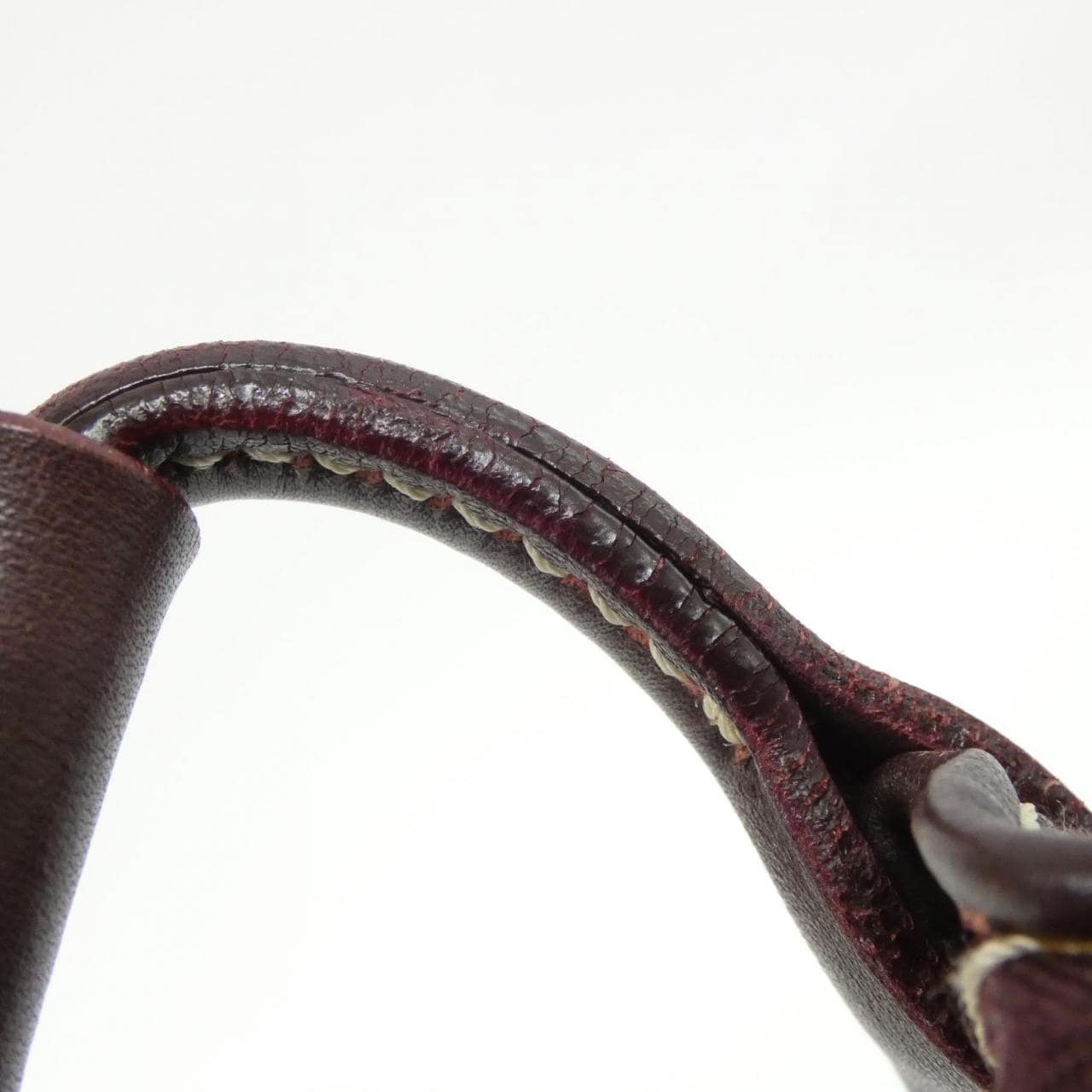 CELINE Shoulder Bag Denim 酒紅色 牛仔布 中古品A - 縮圖 8