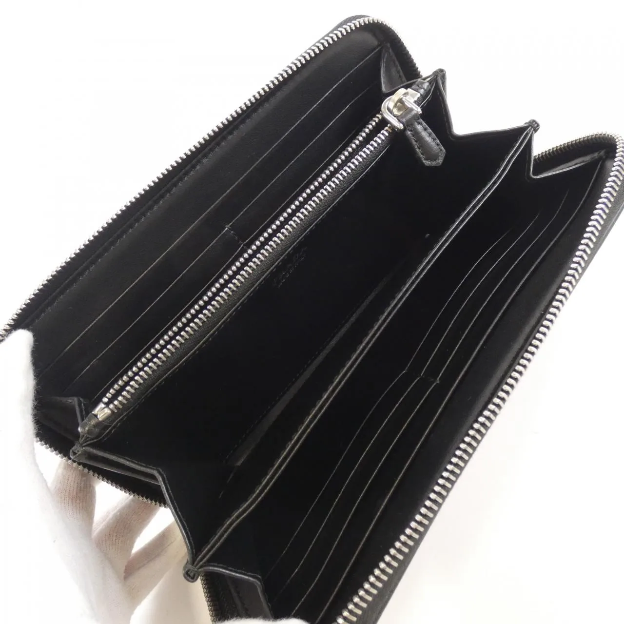 PRADA 1ML506 Wallet 黑色 中古品A - 縮圖 4