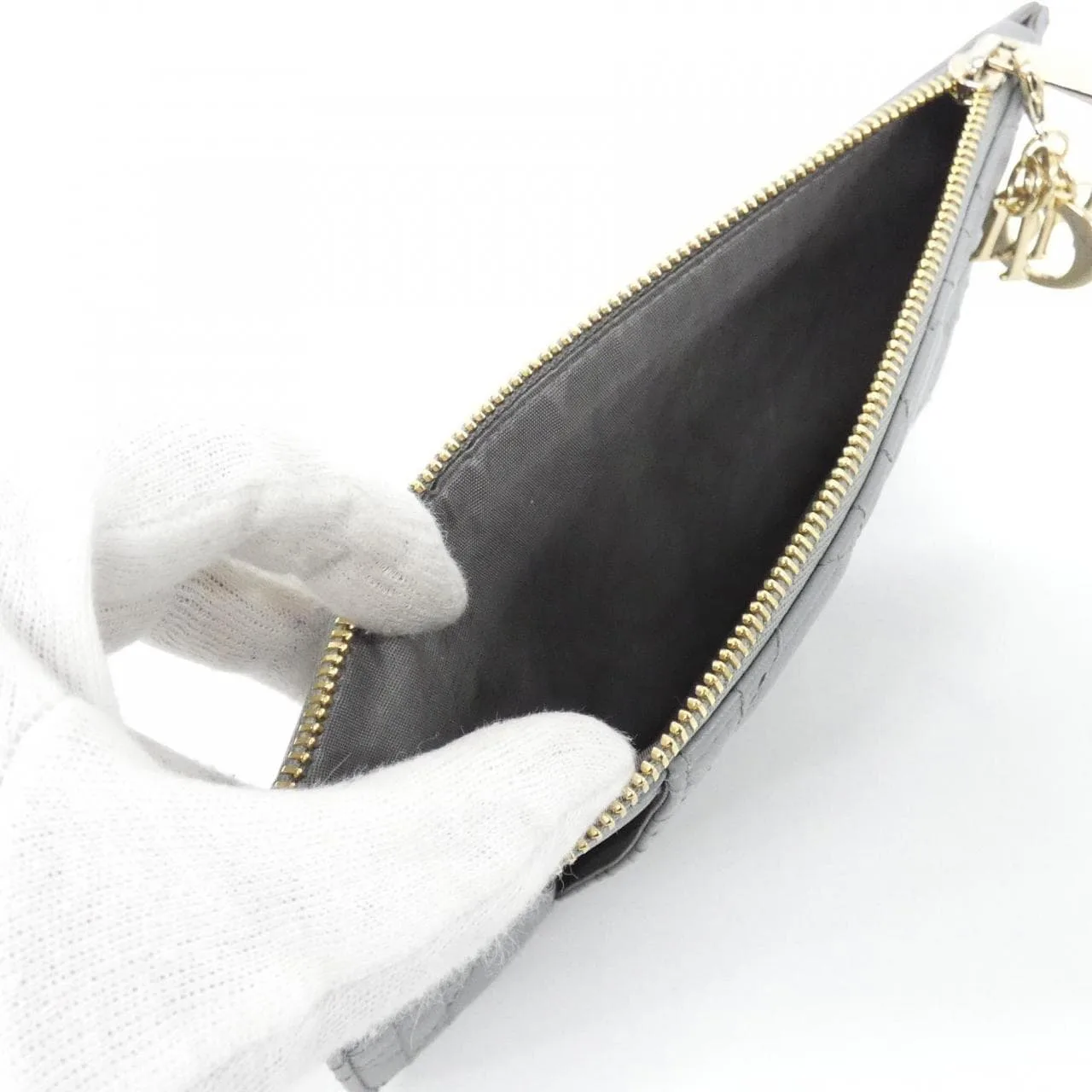 DIOR Lady Dior S0479ONMJ Pouch Lambskin Black Lambskin Rank A - Thumbnail 9