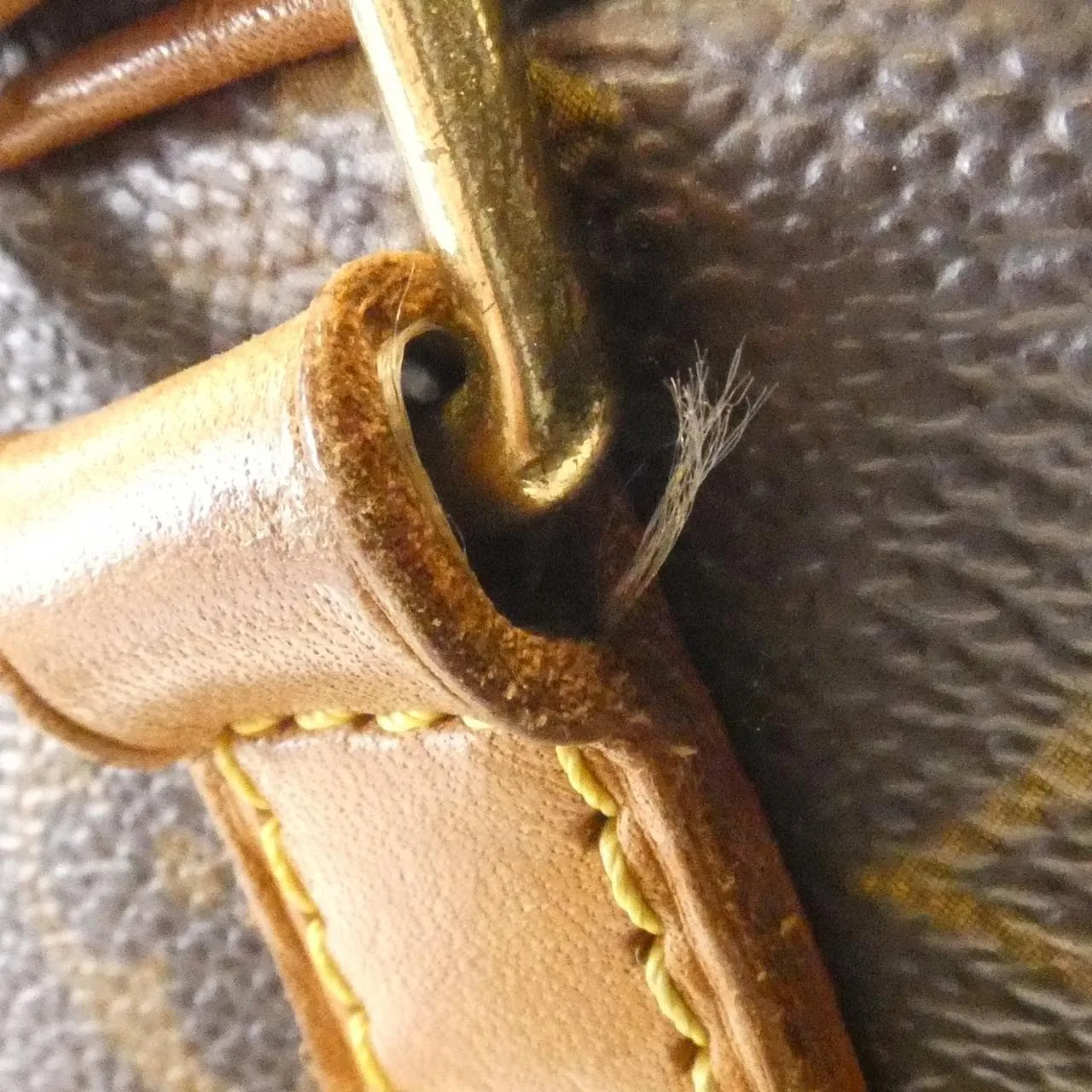 LOUIS VUITTON M51161 Handbag Monogram 黑色 Monogram 中古品B - 縮圖 7