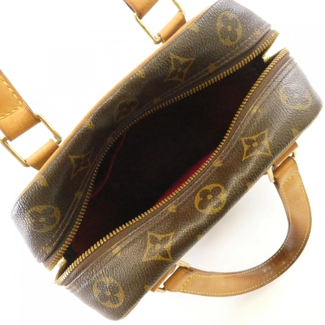 LOUIS VUITTON M51161 Handbag Monogram 黑色 Monogram 中古品B - 縮圖 10