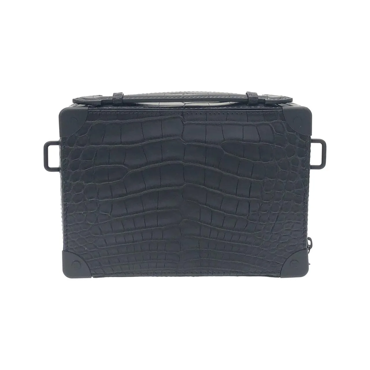 LOUIS VUITTON Soft Trunk N80242 Shoulder Leather Black Leather Rank A - Thumbnail 2