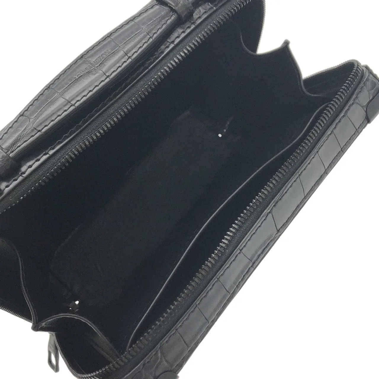 LOUIS VUITTON Soft Trunk N80242 Shoulder Leather Black Leather Rank A - Thumbnail 5