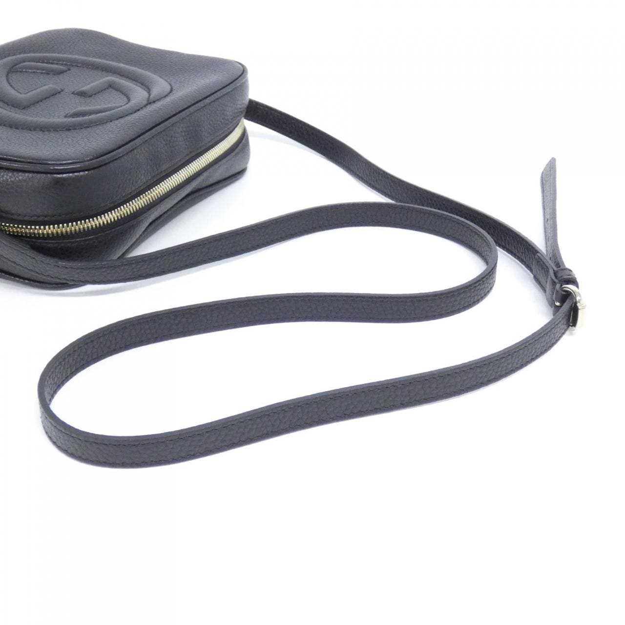 GUCCI Soho 308364 A7M0G Shoulder Bag Leather Black Leather - Thumbnail 4