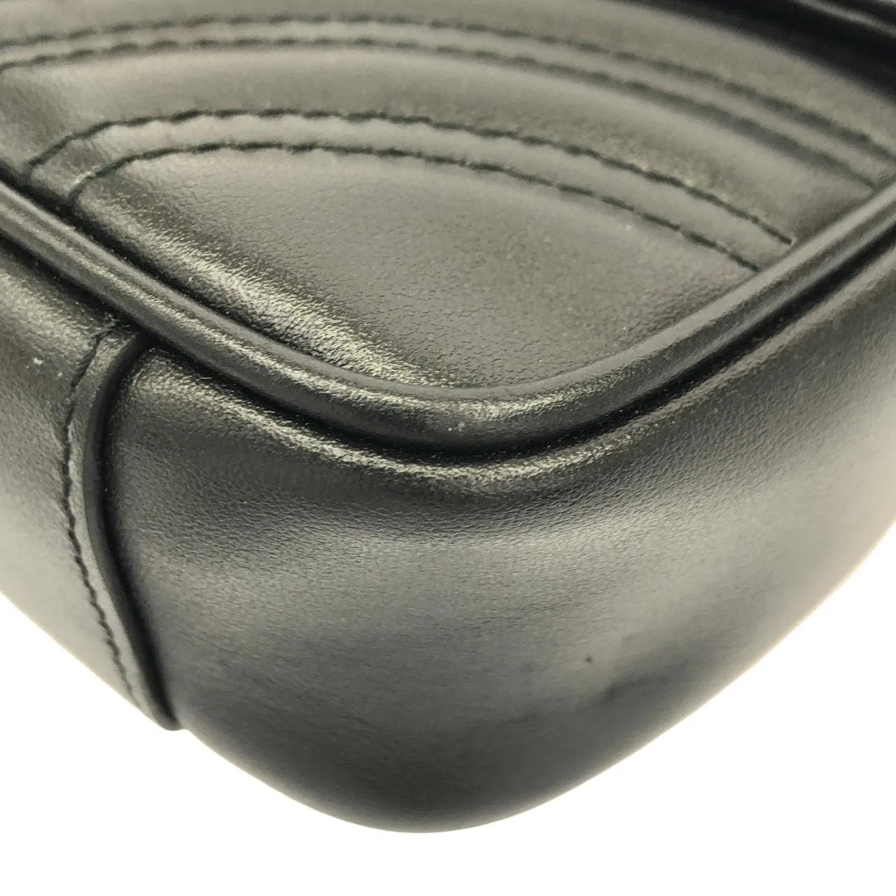 GUCCI 446744 DTD1T Shoulder Leather Black Leather - Thumbnail 3