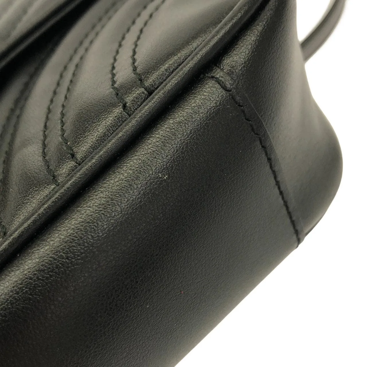 GUCCI 446744 DTD1T Shoulder Leather Black Leather - Thumbnail 4