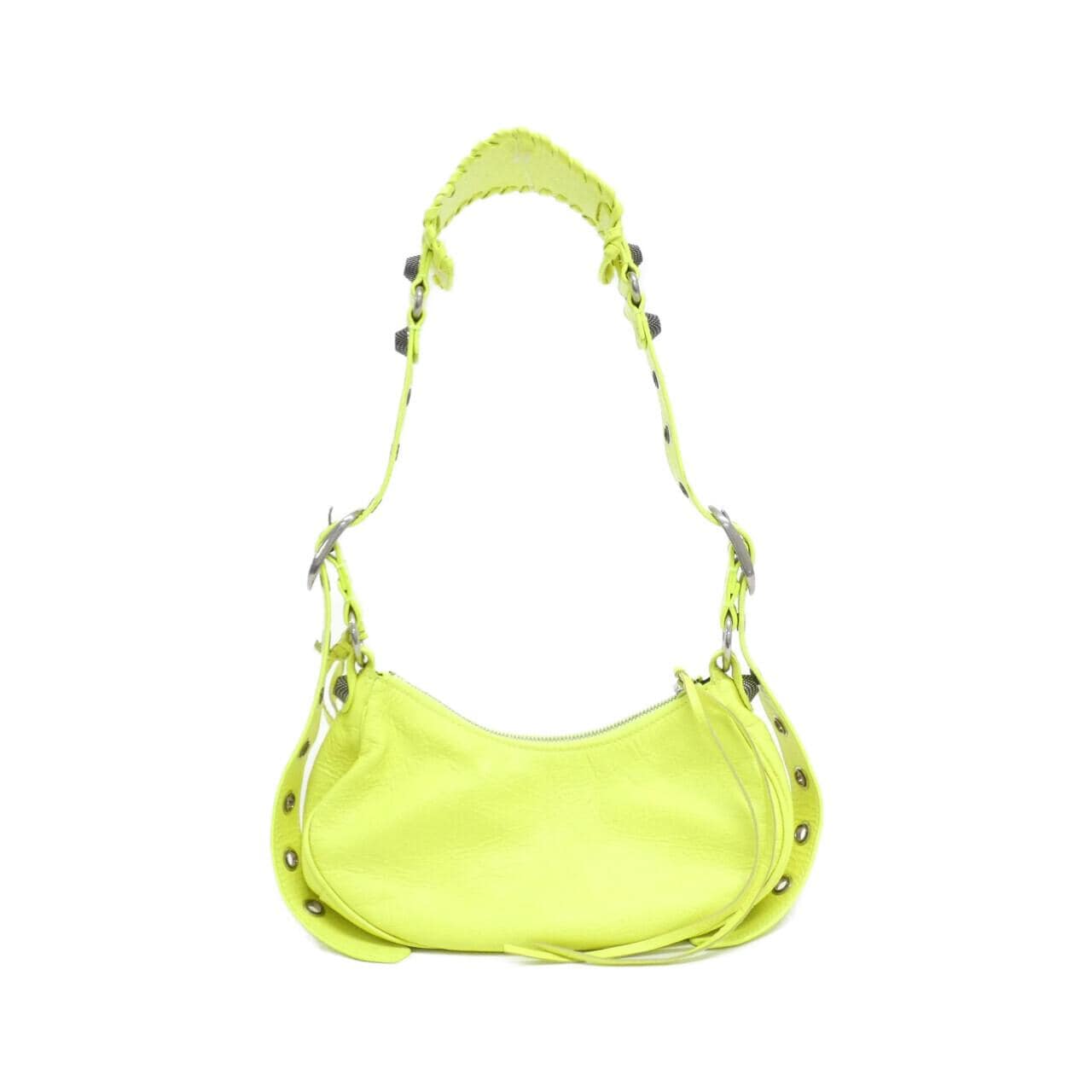 BALENCIAGA Le Cagole 671309 1VGUY Shoulder Bag Lambskin 黑色 羊皮 中古品A - 縮圖 2