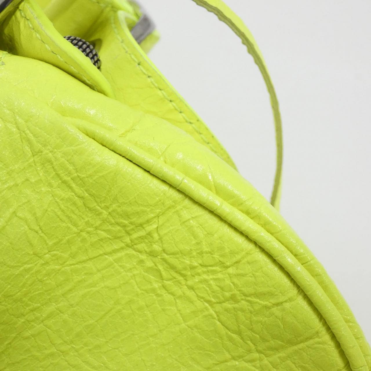 BALENCIAGA Le Cagole 671309 1VGUY Shoulder Bag Lambskin 黑色 羊皮 中古品A - 縮圖 6