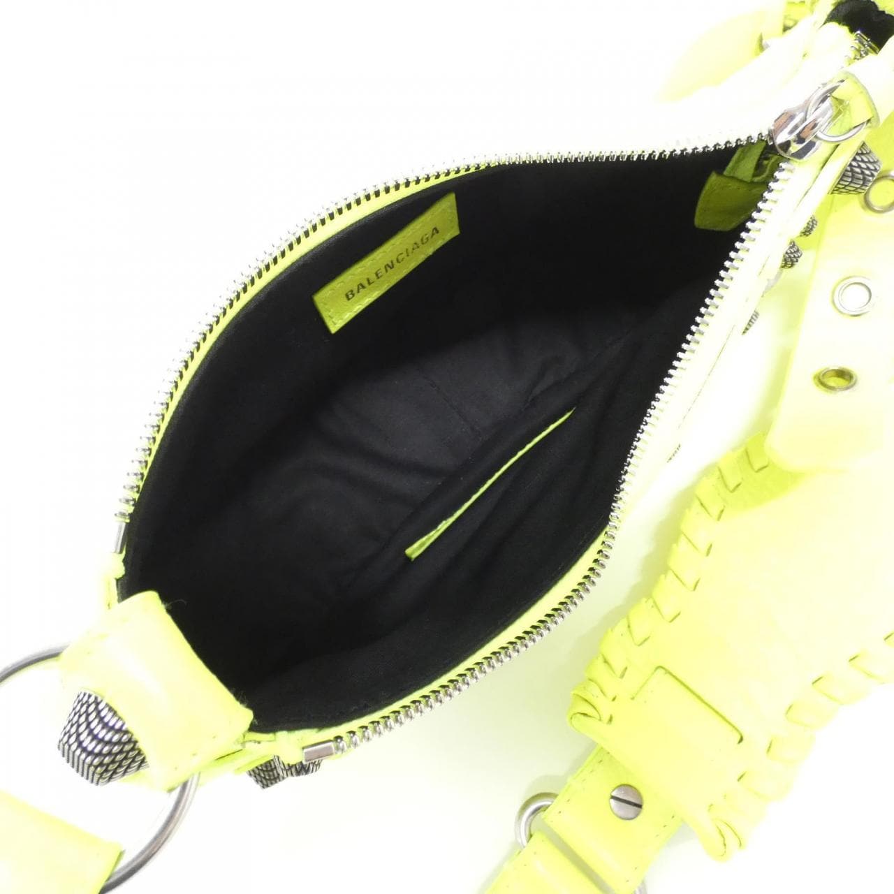 BALENCIAGA Le Cagole 671309 1VGUY Shoulder Bag Lambskin 黑色 羊皮 中古品A - 縮圖 10