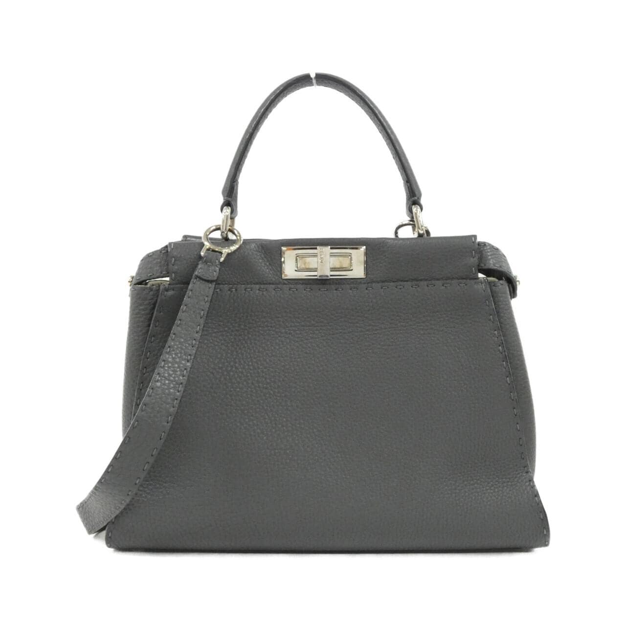 FENDI Peekaboo 8BN290 Q0J Handbag Black