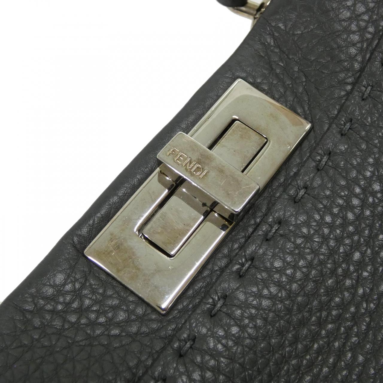 FENDI Peekaboo 8BN290 Q0J Handbag 黑色 中古品A - 縮圖 4