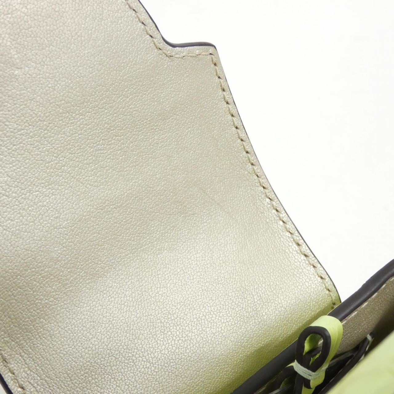 LOUIS VUITTON Capucines Bag Leather 綠色 皮革 中古品A - 縮圖 9