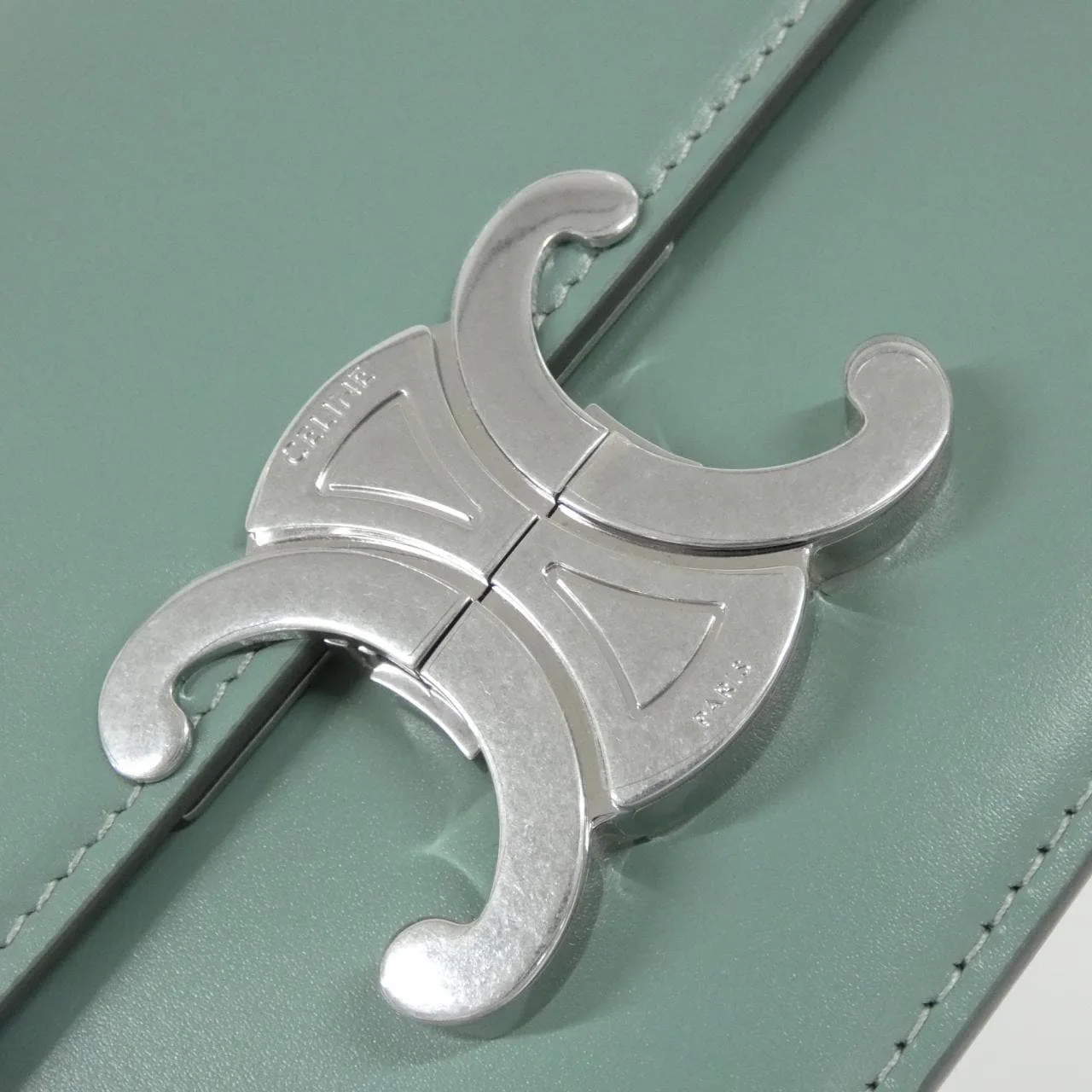 CELINE Triomphe 188423BF4 Handbag 黑色 中古品A - 縮圖 4