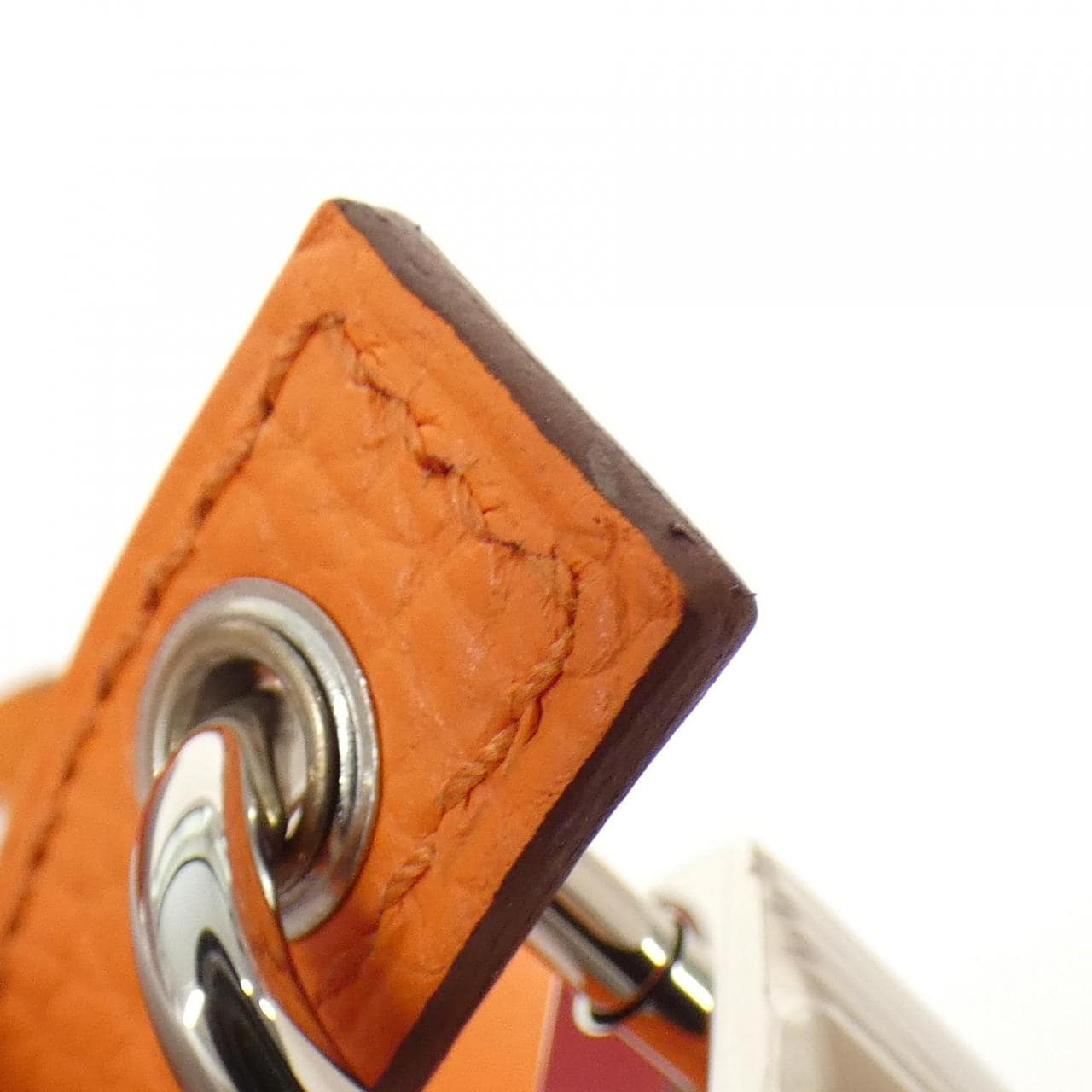 HERMES HERMÈS Picotin 069560CK Bag Clemence 橙色 Clemence 皮 中古品A - 縮圖 4