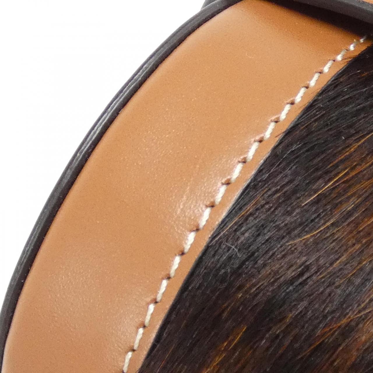 CELINE Shoulder Bag Leather 黑色 皮革 中古品A - 縮圖 6