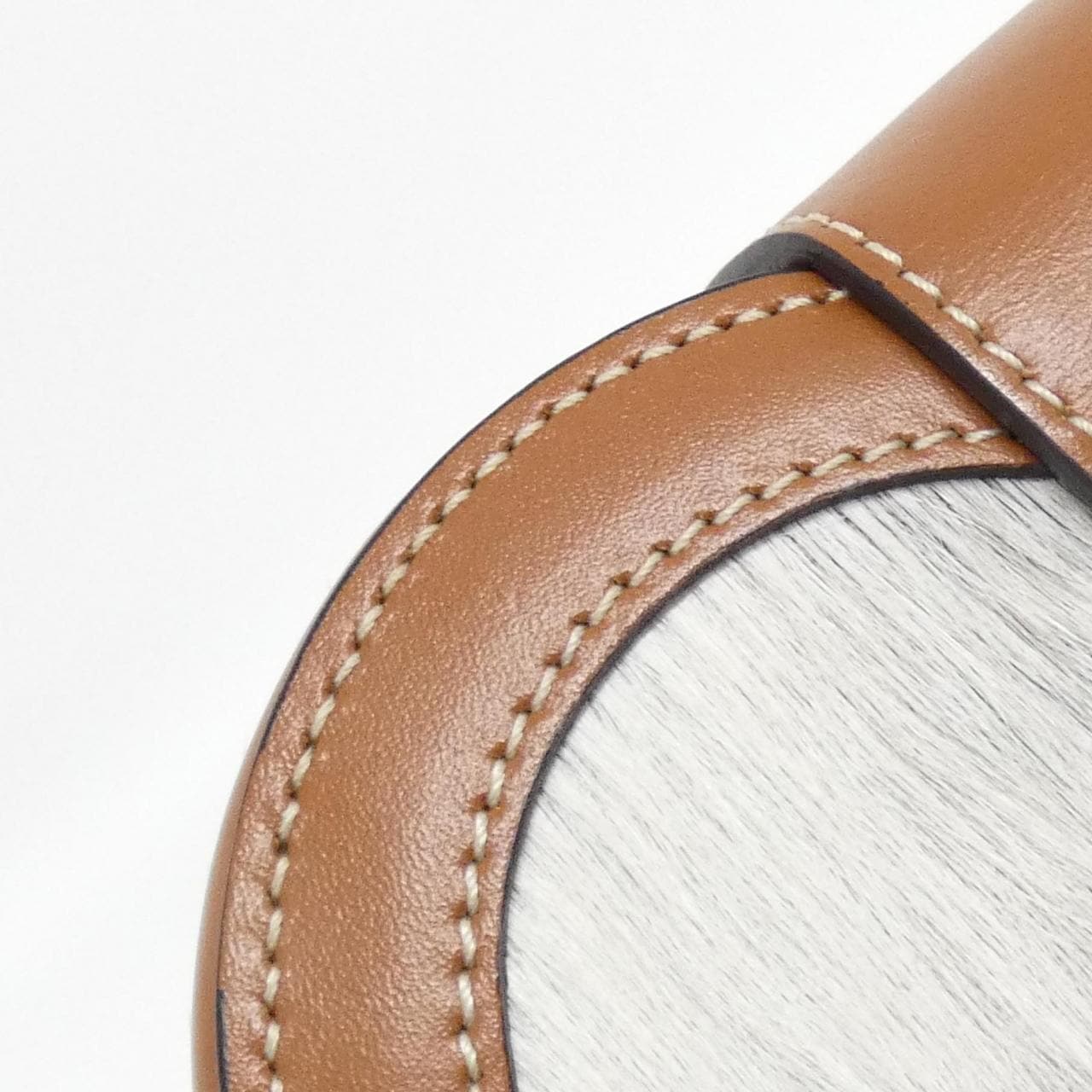 CELINE Shoulder Bag Leather 黑色 皮革 中古品A - 縮圖 7