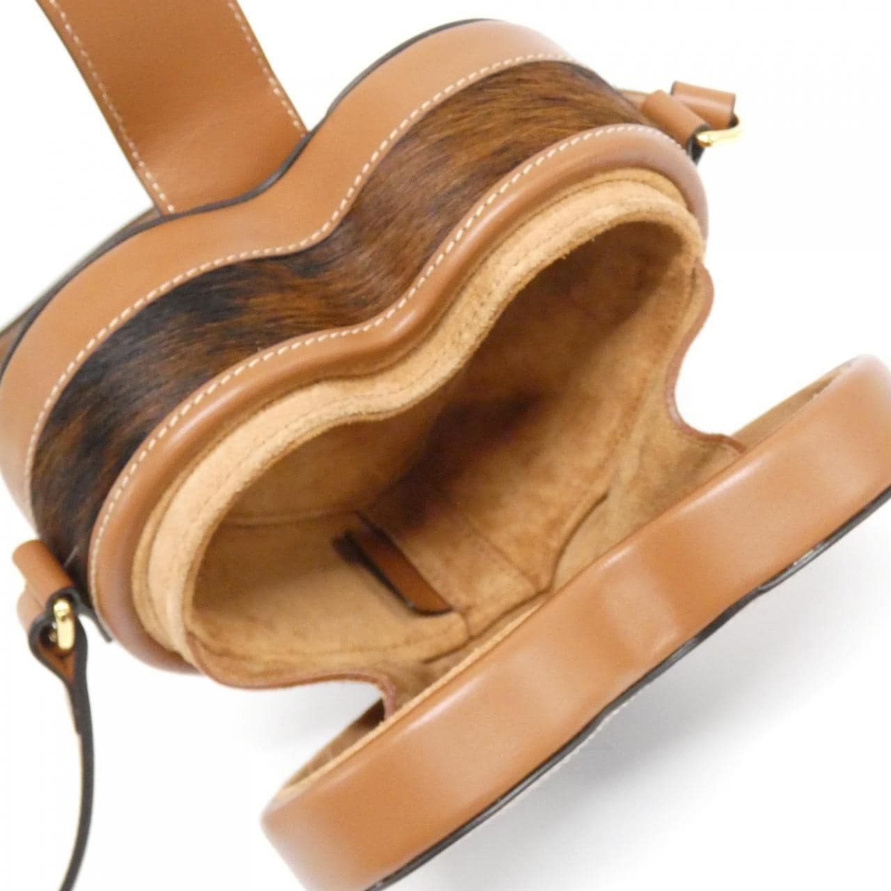 CELINE Shoulder Bag Leather 黑色 皮革 中古品A - 縮圖 9