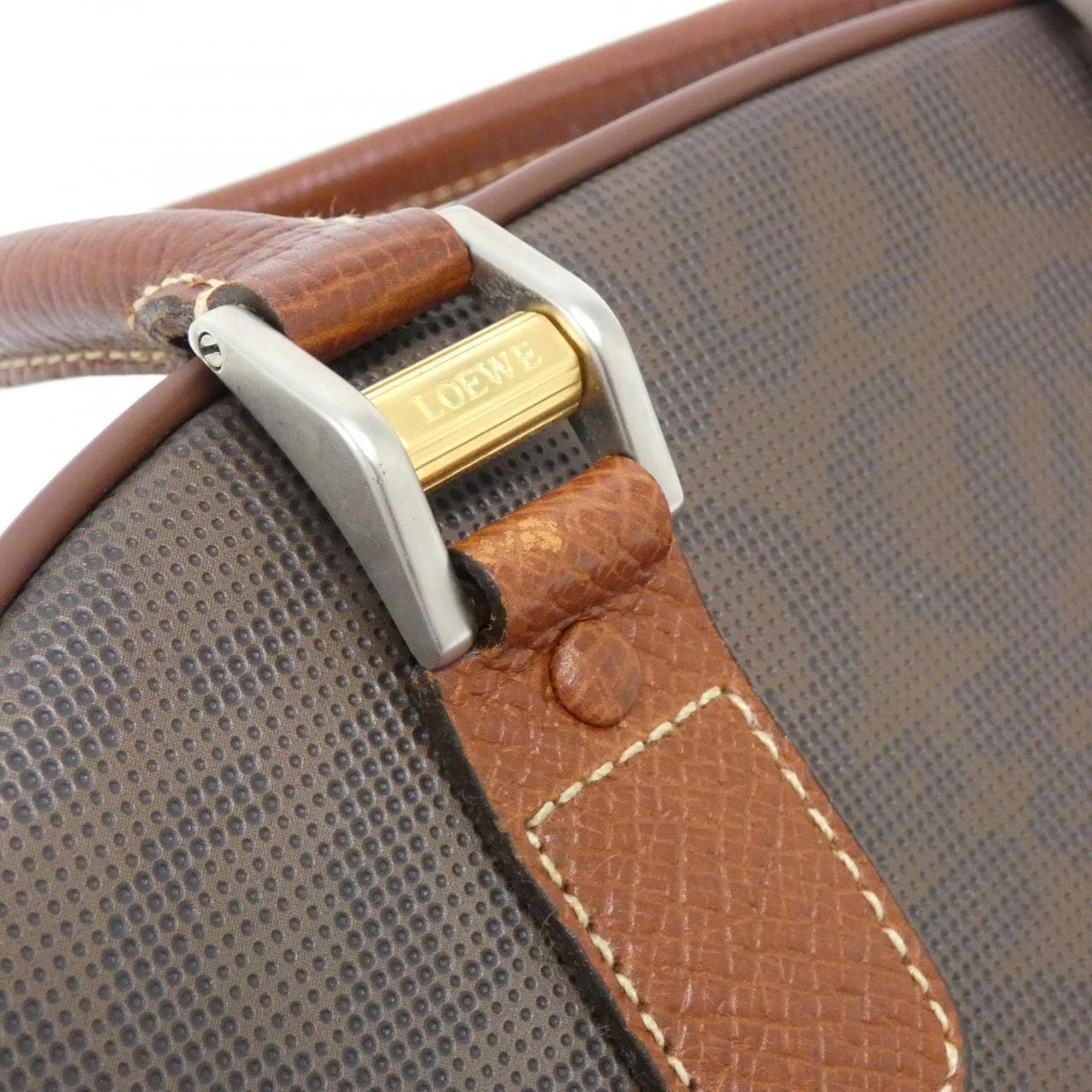 LOEWE Bag Canvas 棕色 帆布 中古品A - 縮圖 4