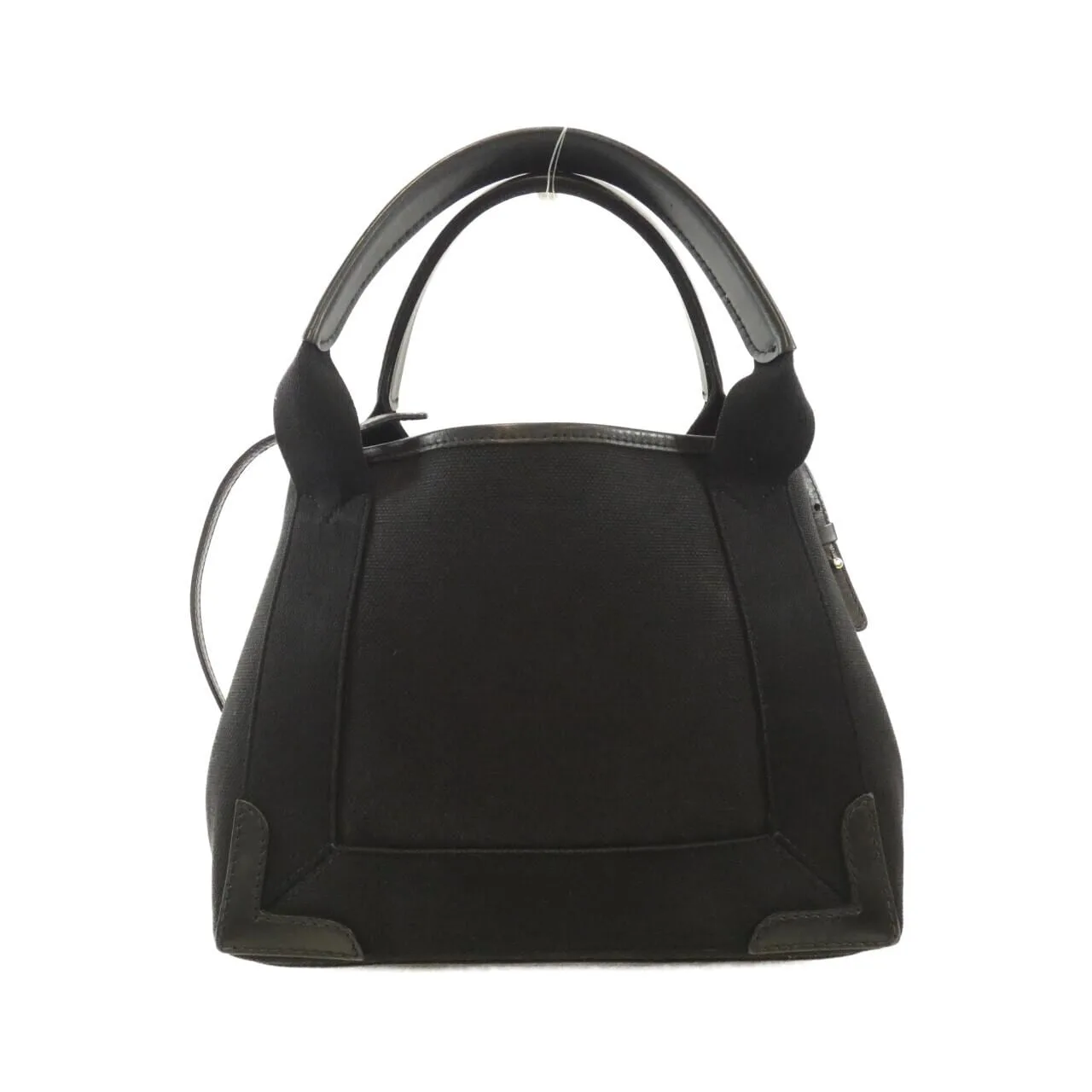 BALENCIAGA 390346 AQ38N Handbag Canvas 深藍色 帆布 中古品B - 縮圖 2