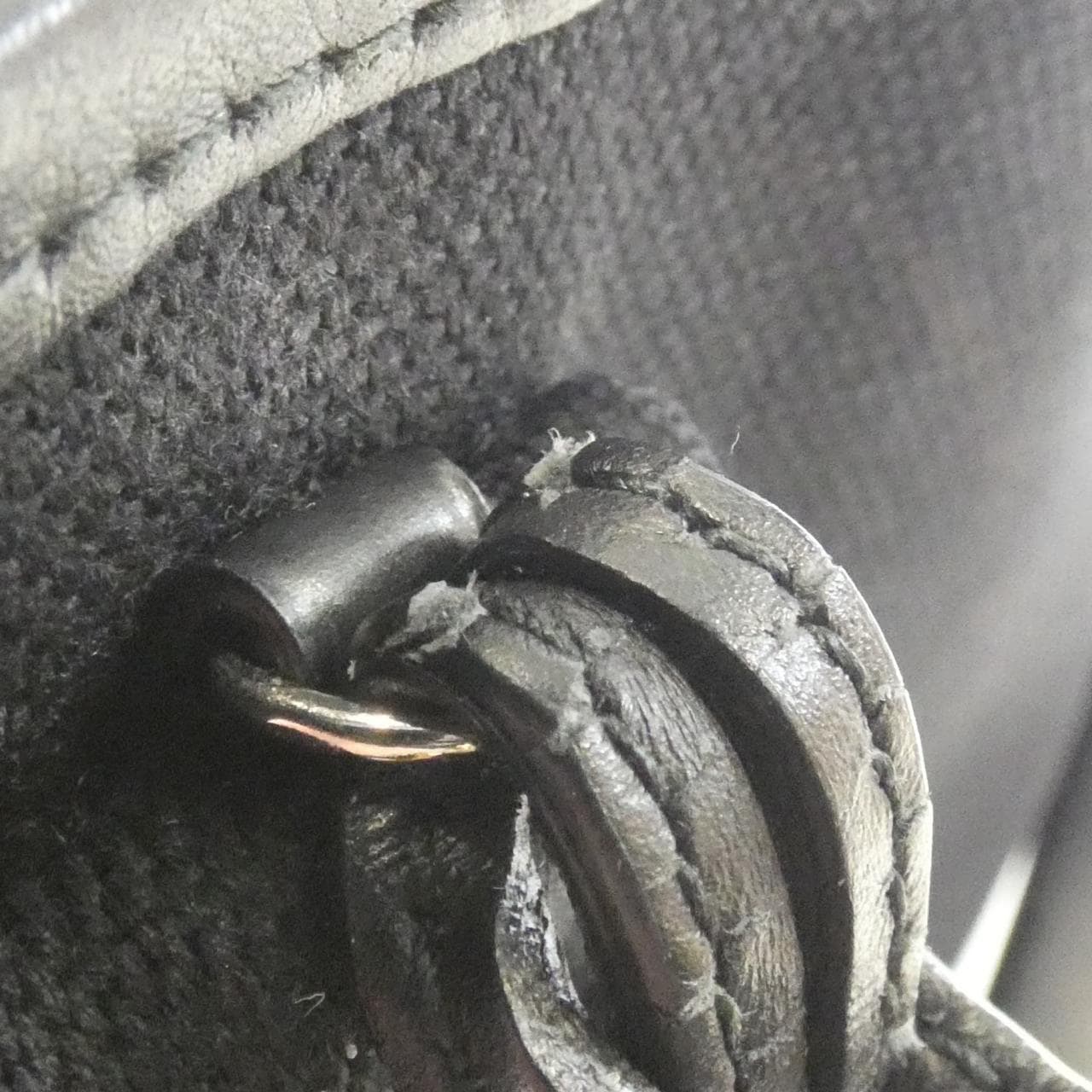 BALENCIAGA 390346 AQ38N Bag Canvas Navy Canvas - Thumbnail 5