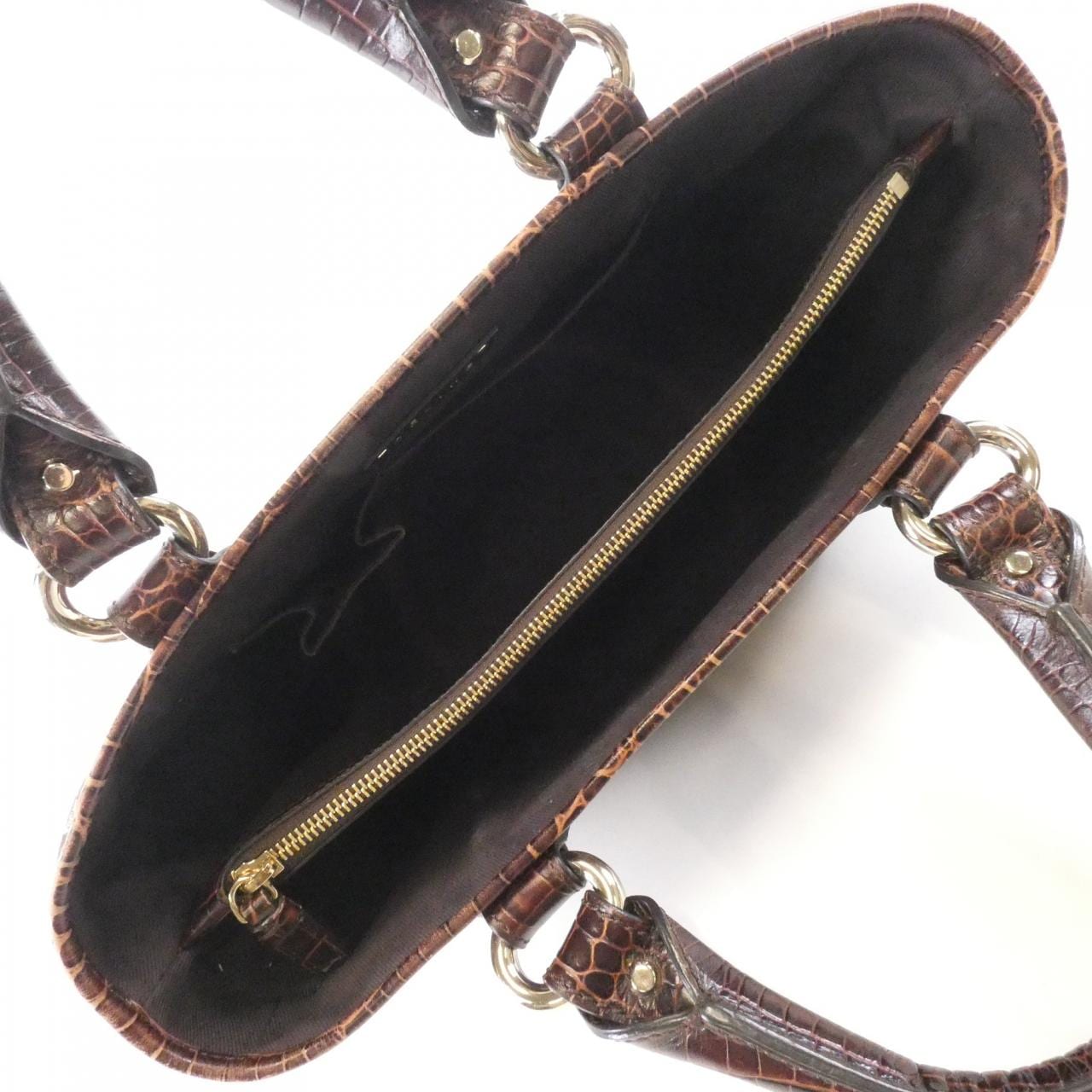 CELINE Boogie Bag Canvas Brown Canvas Rank B - Thumbnail 7