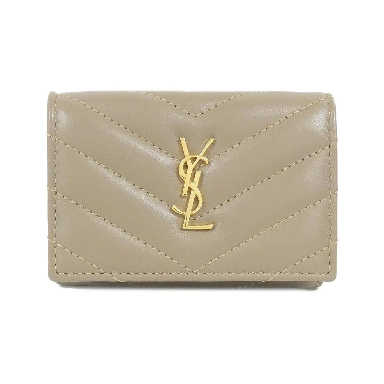 SAINT LAURENT 668274 AAA44 Wallet Lambskin Black