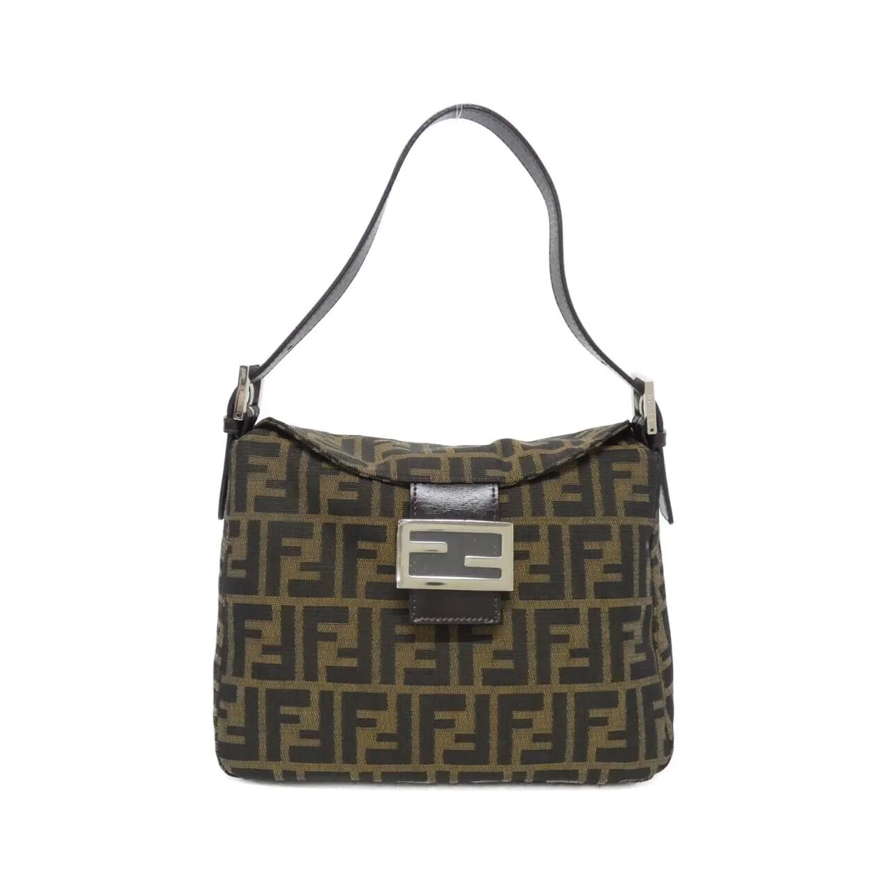 FENDI 26426 Shoulder Canvas Black