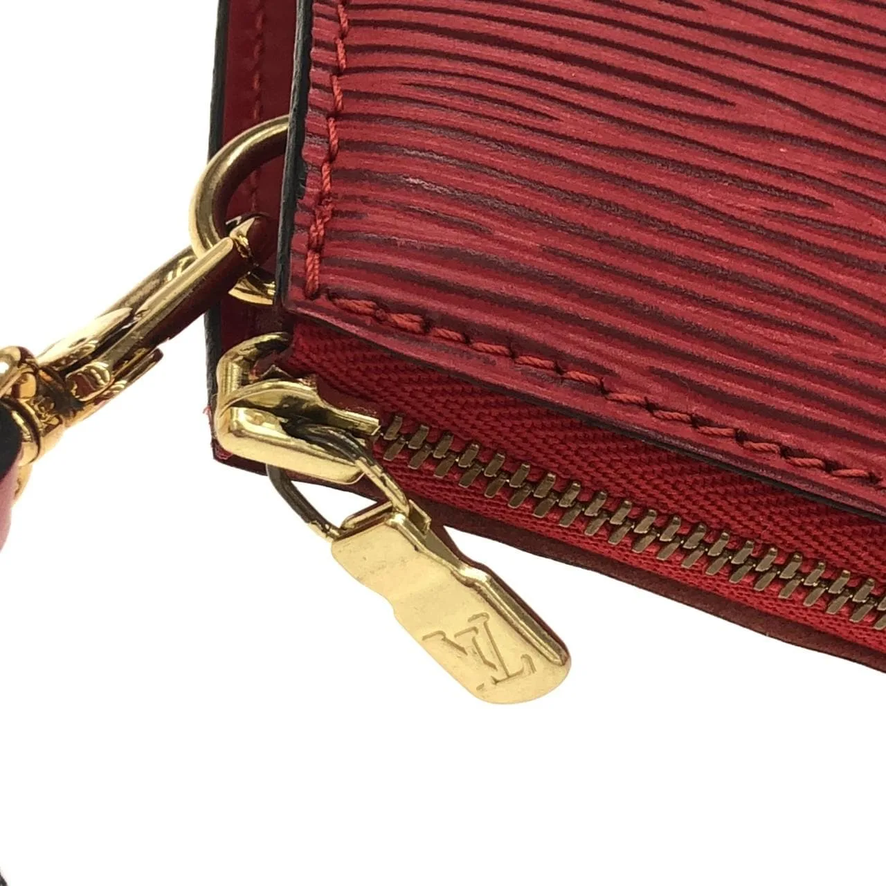 LOUIS VUITTON Pochette M52947 Pochette Epi Red Epi Rank B - Thumbnail 3