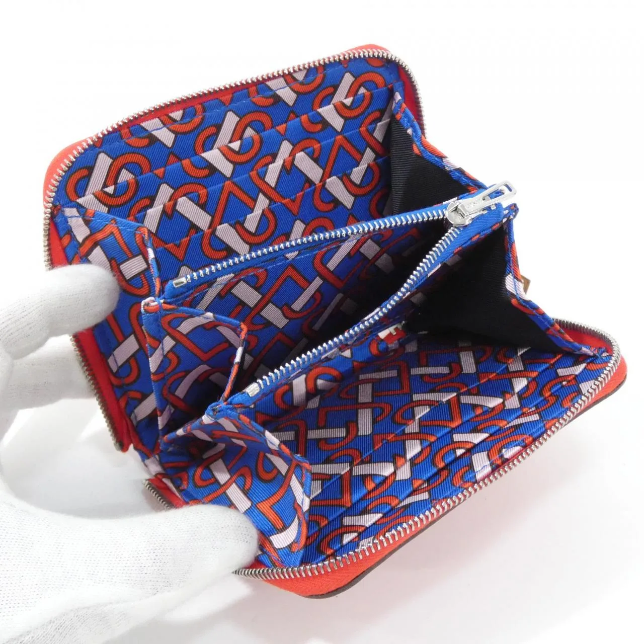 HERMES 087112CK Wallet Epsom Rouge Epsom Leather Rank A - Thumbnail 4