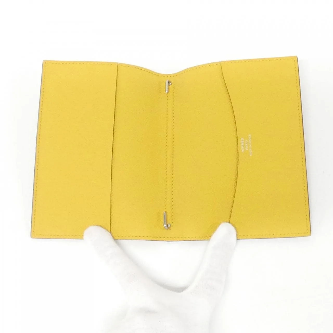 HERMES 038536CA Wallet Epsom Black Epsom Leather Rank A - Thumbnail 4