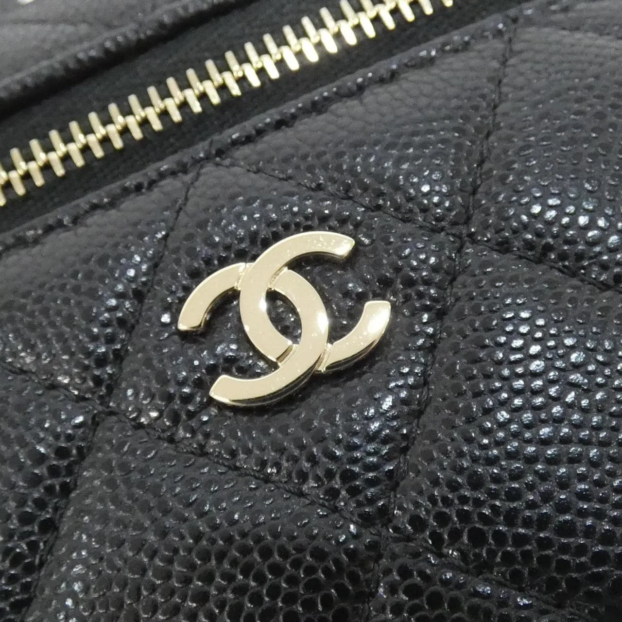 CHANEL AP4897 Key Case Grained Calfskin 黑色 荔枝紋牛皮 中古品A - 縮圖 3