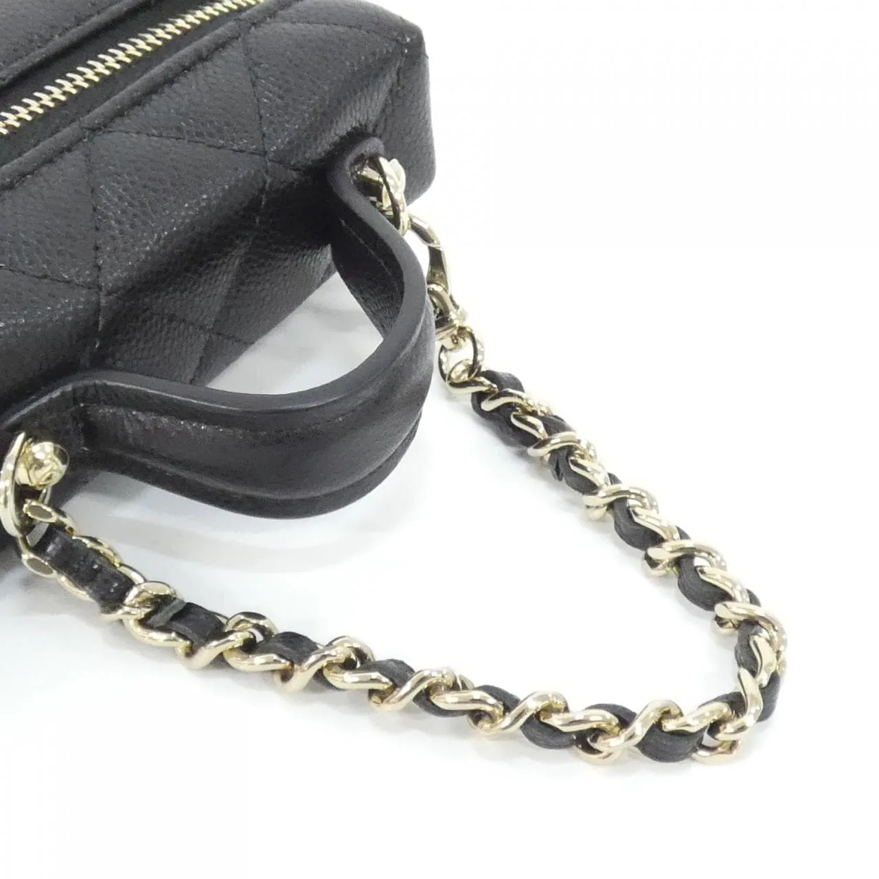 CHANEL AP4897 Key Case Grained Calfskin 黑色 荔枝紋牛皮 中古品A - 縮圖 4