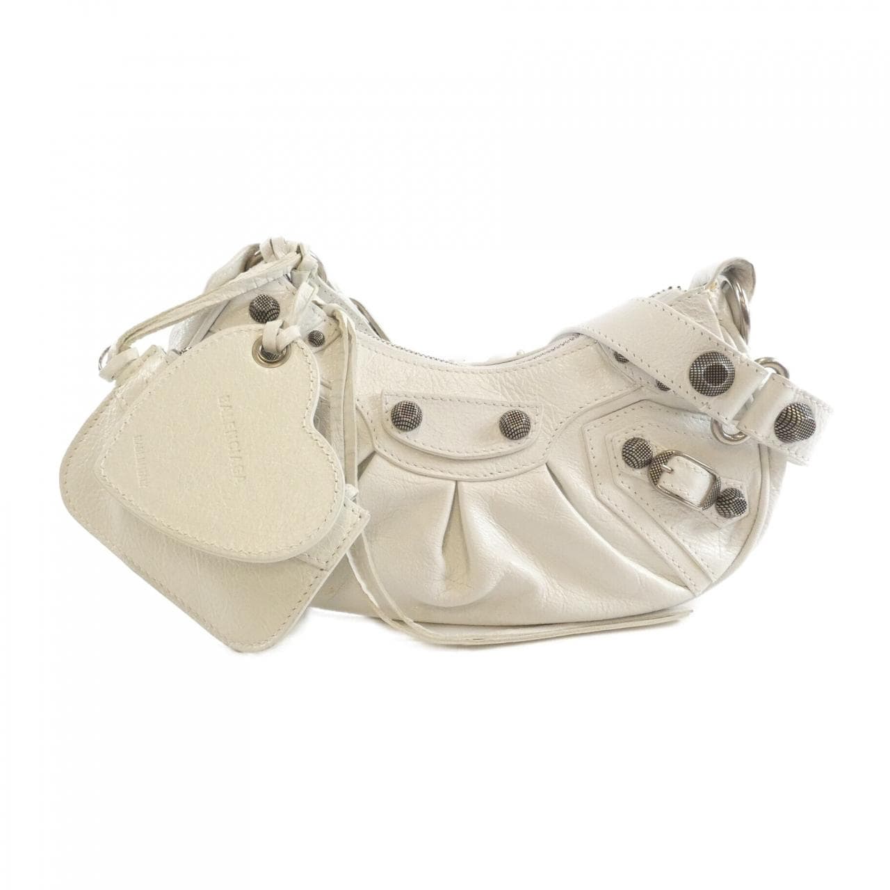 BALENCIAGA Le Cagole 671309 1VG9Y Shoulder Bag Lambskin Black