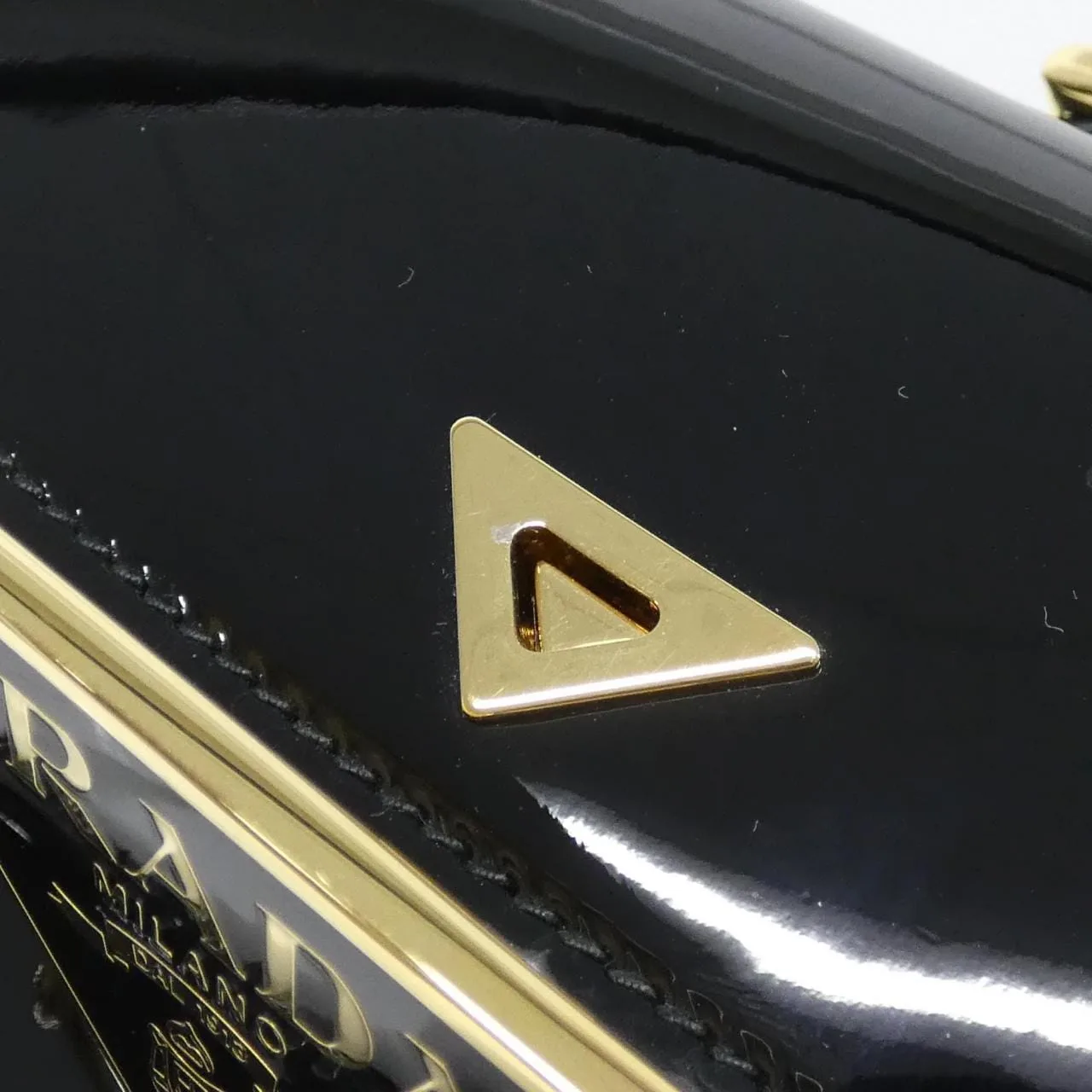 PRADA 1BD355 Shoulder 黑色 中古品A - 縮圖 8