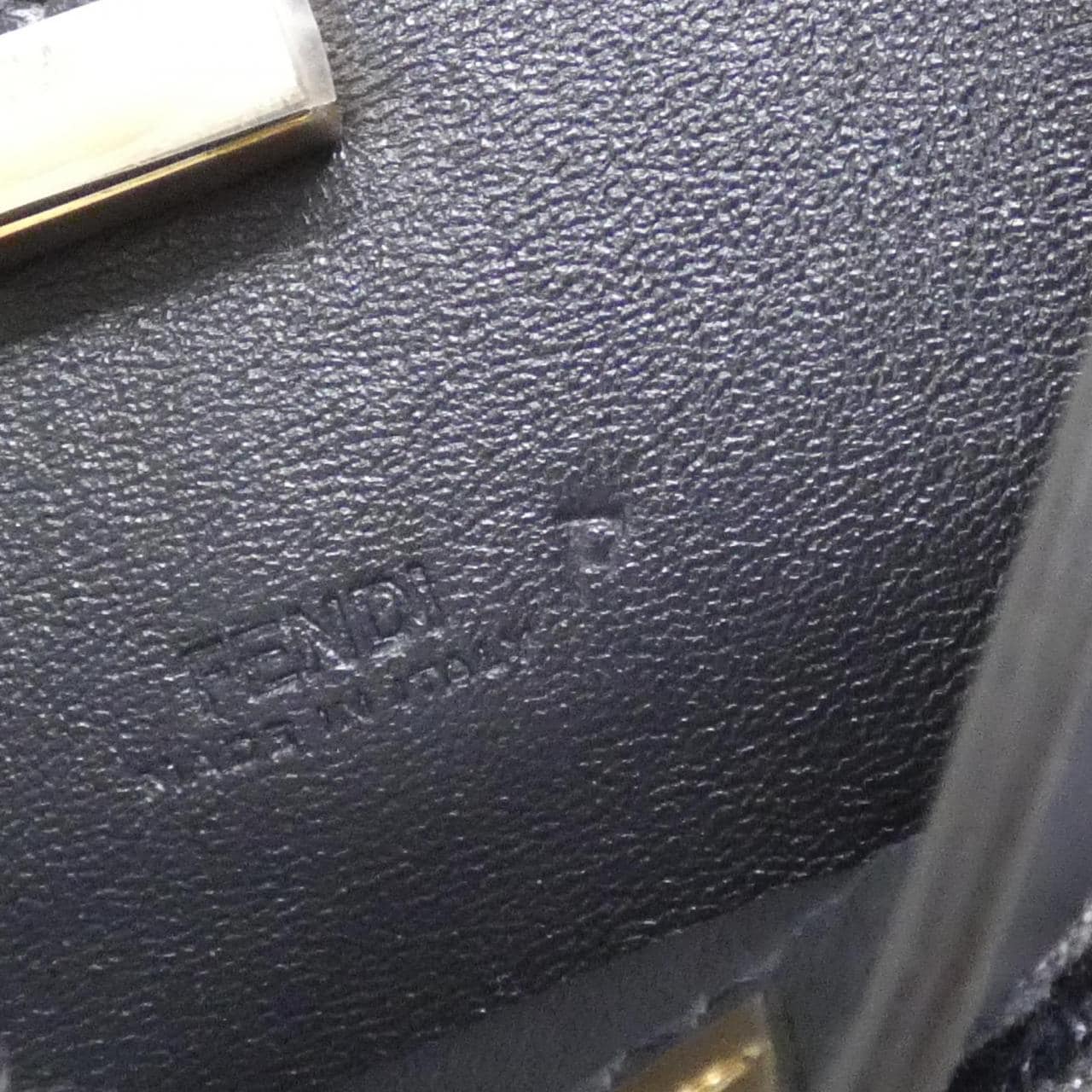 FENDI Peekaboo 7AS294 ASU0 Handbag Canvas Black Canvas - Thumbnail 4