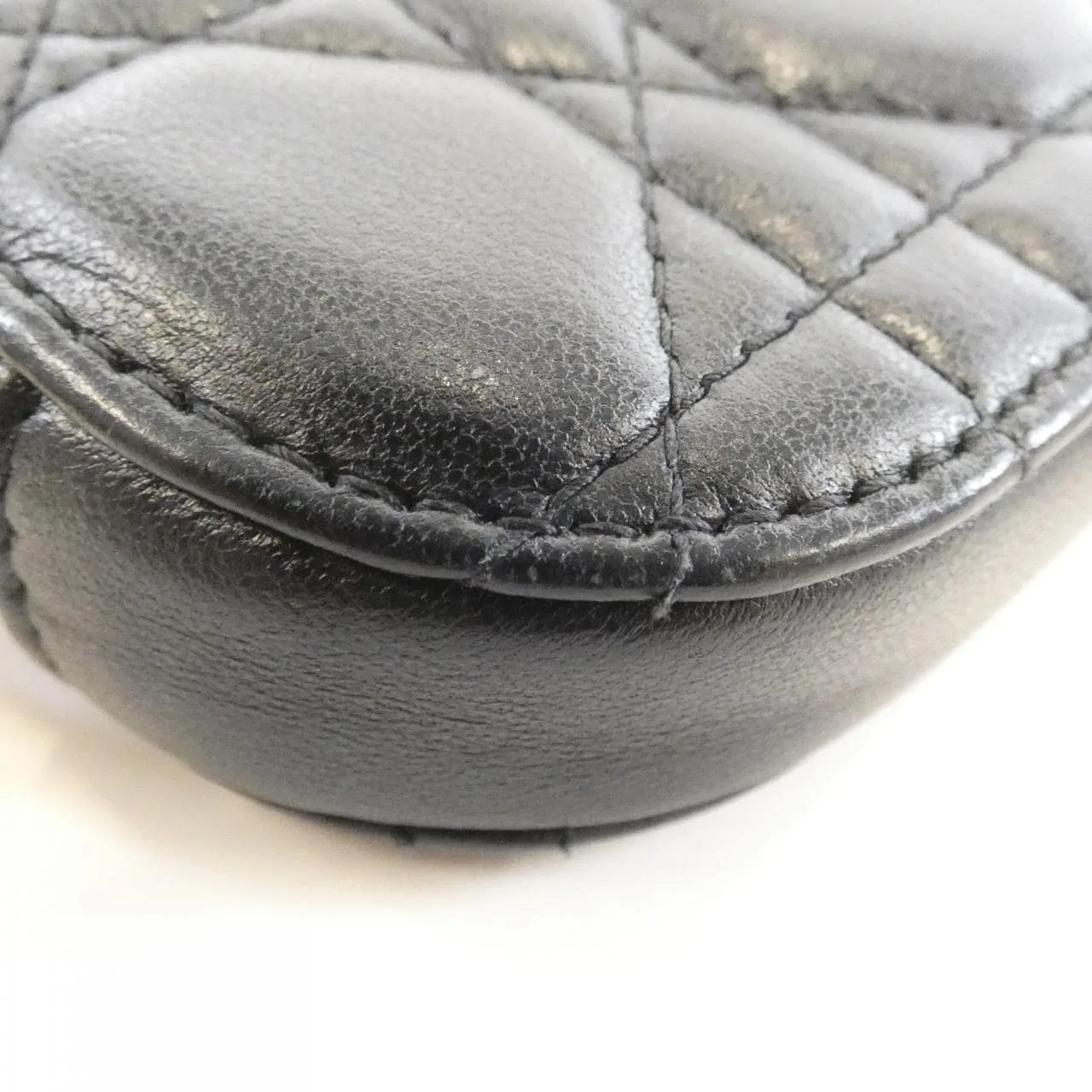 DIOR Lady Dior S0872ONMJ Wallet Lambskin 黑色 羊皮 中古品A - 縮圖 4