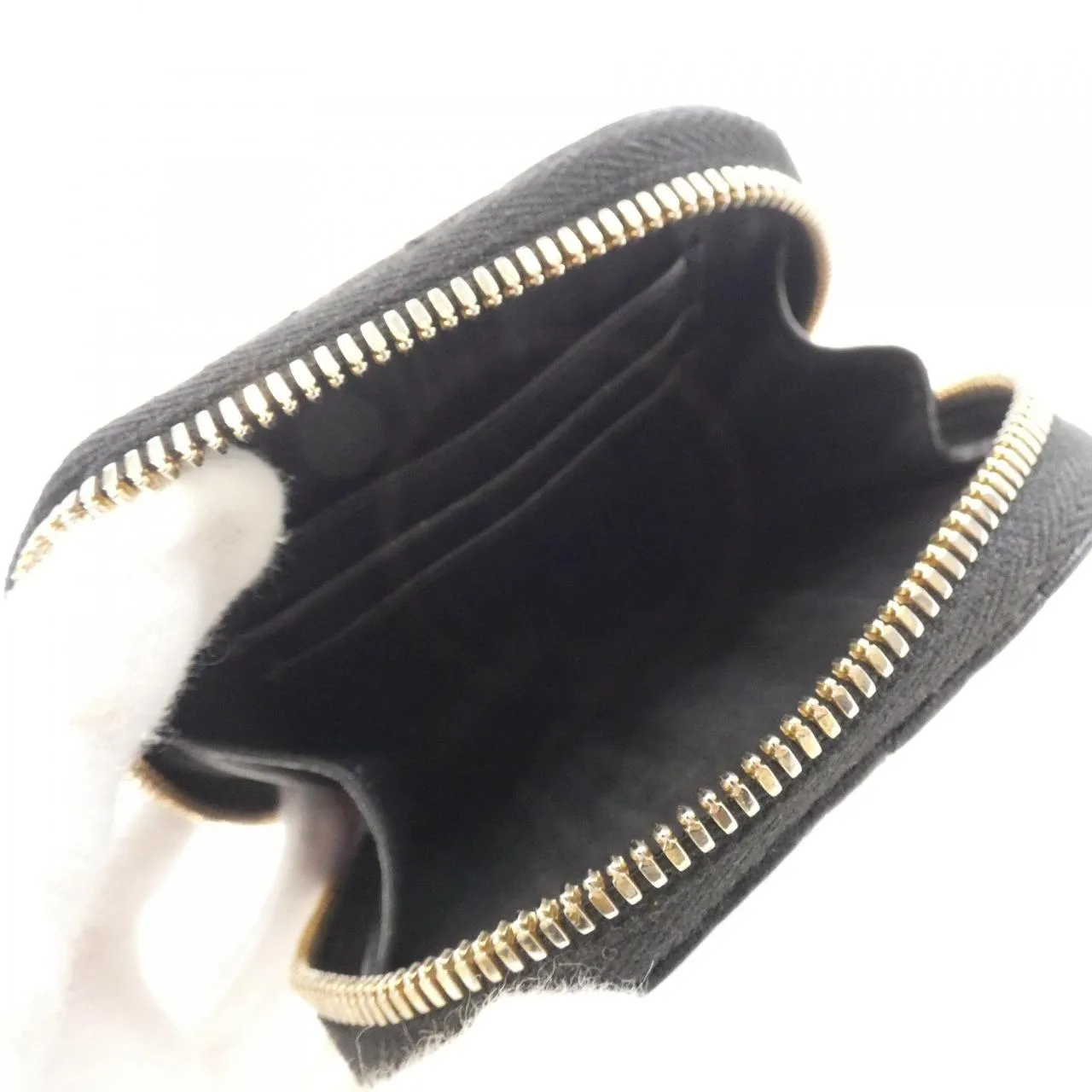 DIOR Lady Dior S0872ONMJ Wallet Lambskin 黑色 羊皮 中古品A - 縮圖 8