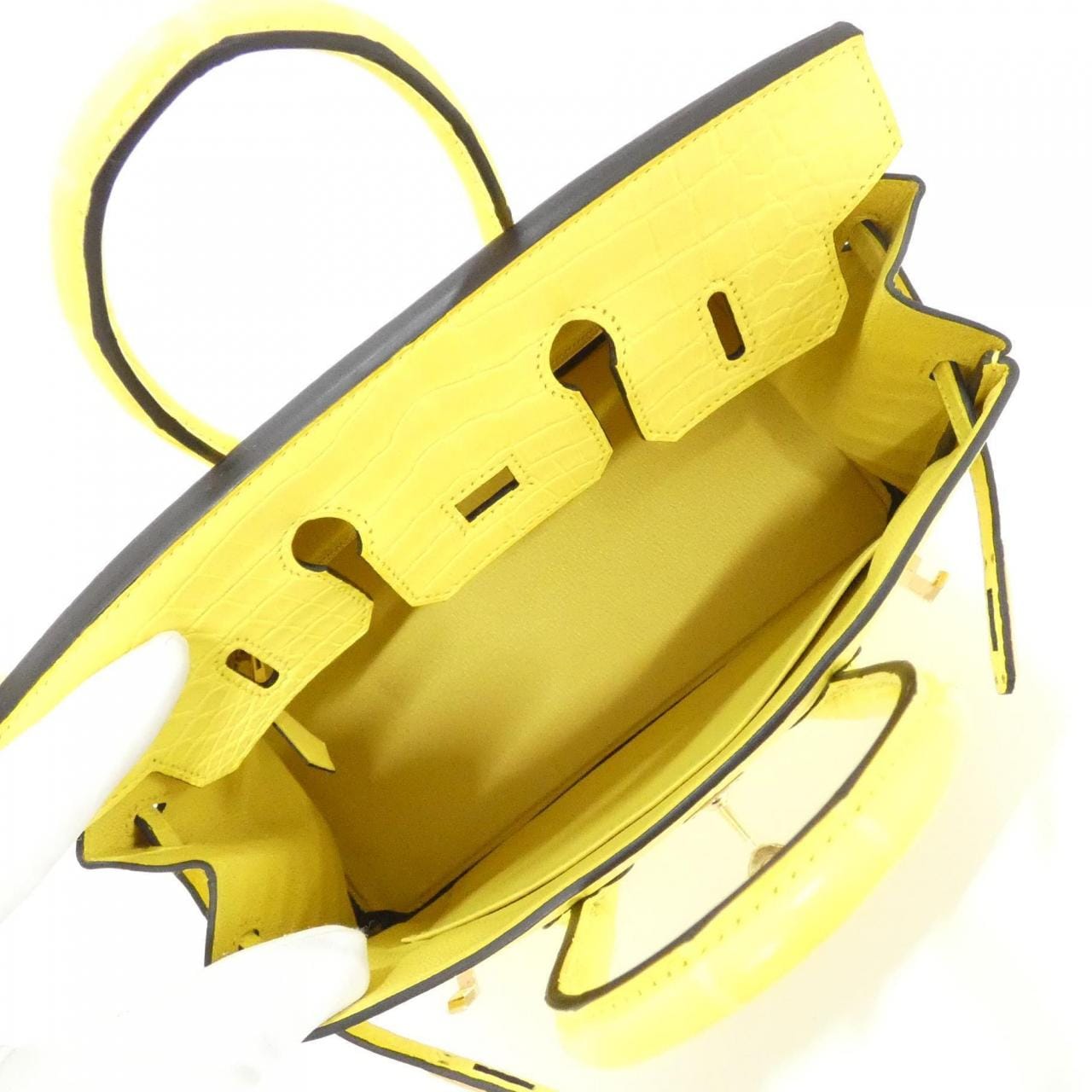 HERMES HERMÈS Birkin 041343CC Bag Black - Thumbnail 7