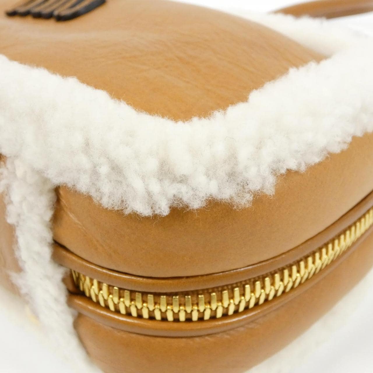 MIU MIU 5BB148 Shoulder Bag Cognac - Thumbnail 3