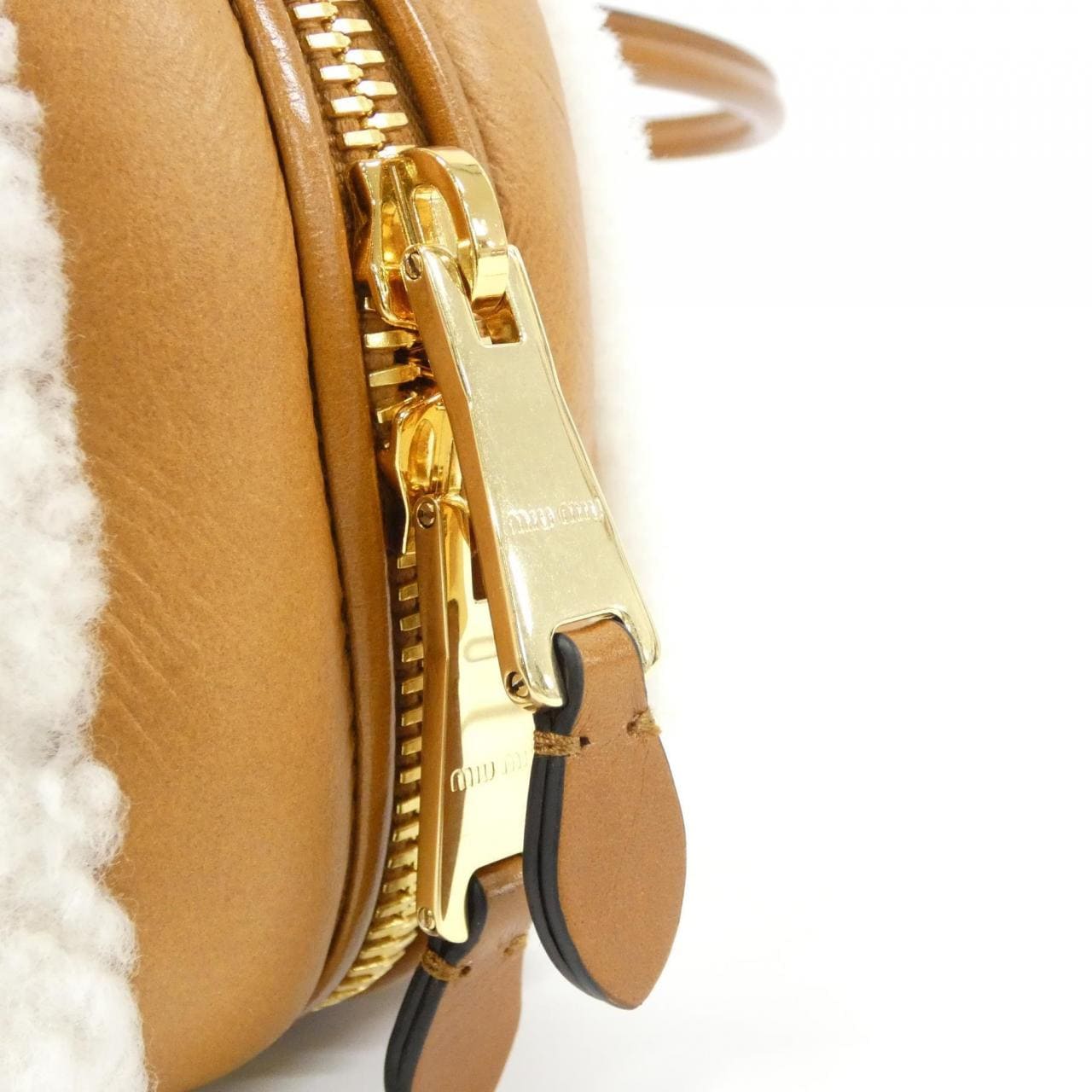 MIU MIU 5BB148 Shoulder Bag Cognac - Thumbnail 6