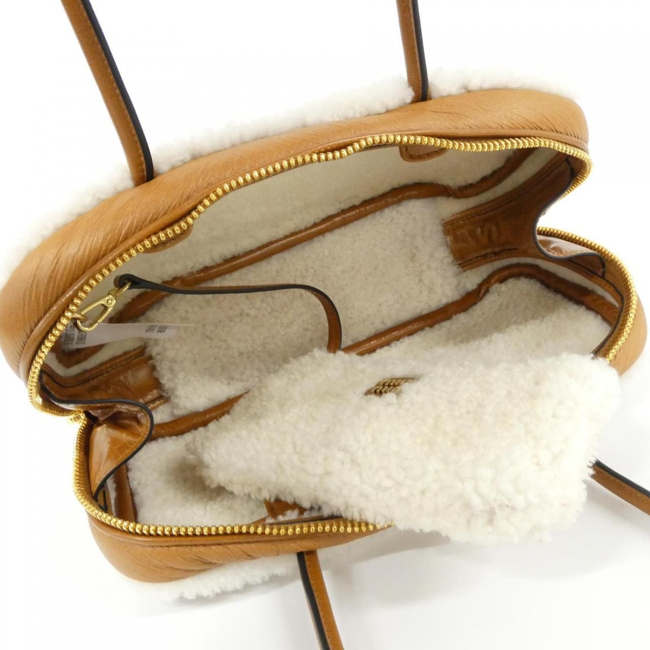 MIU MIU 5BB148 Shoulder Bag Cognac - Thumbnail 8